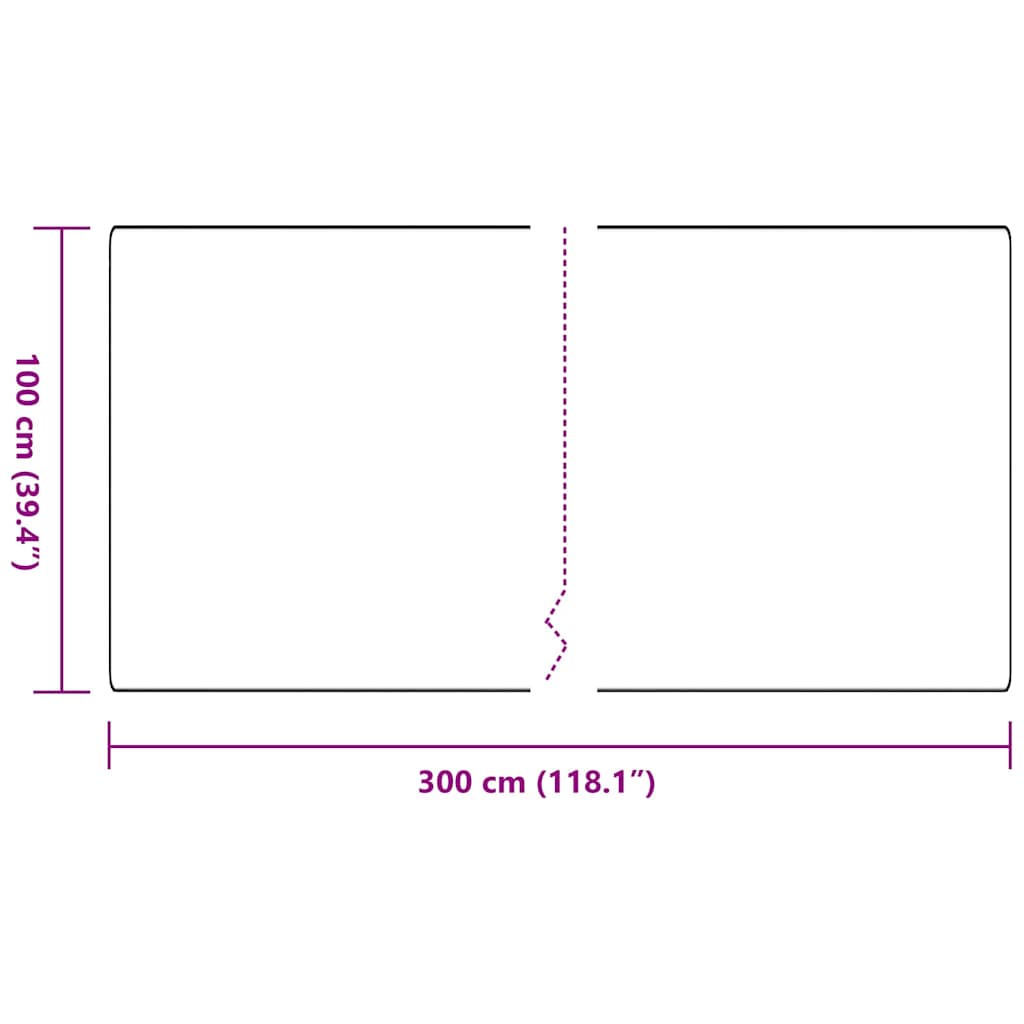 Tepih trkač Svijetlo siva 100 x 300 cm 100% Polipropilen