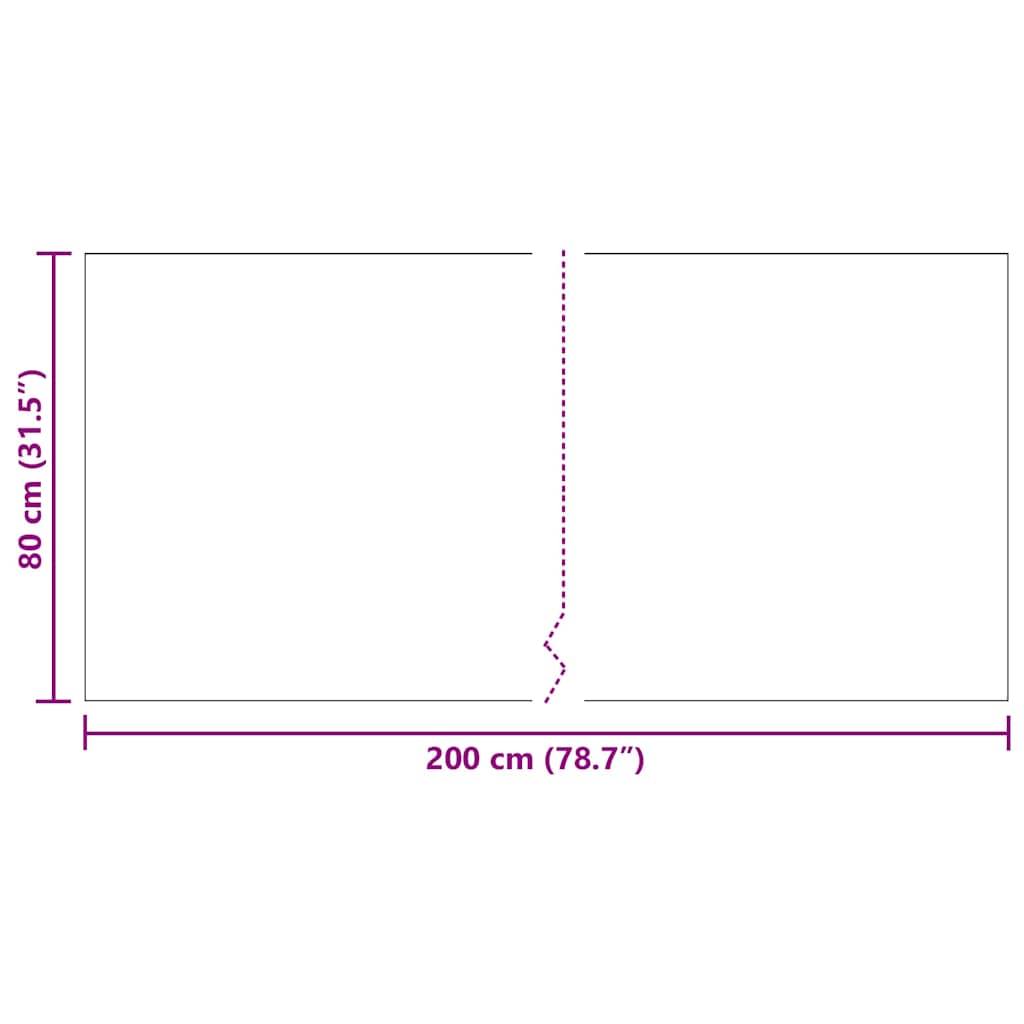 Tepih trkač Svijetlo siva 80 x 200 cm tkanina