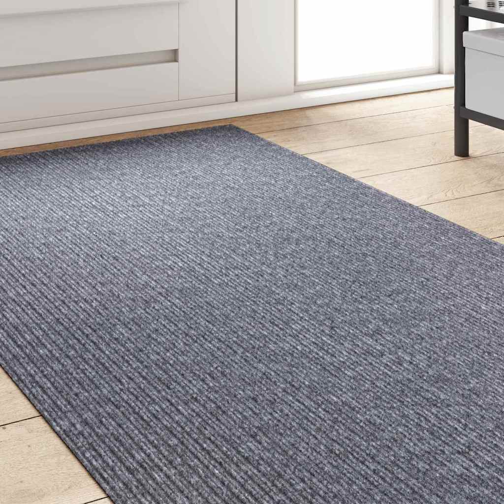 Tepih trkač Svijetlo siva 80 x 500 cm tkanina