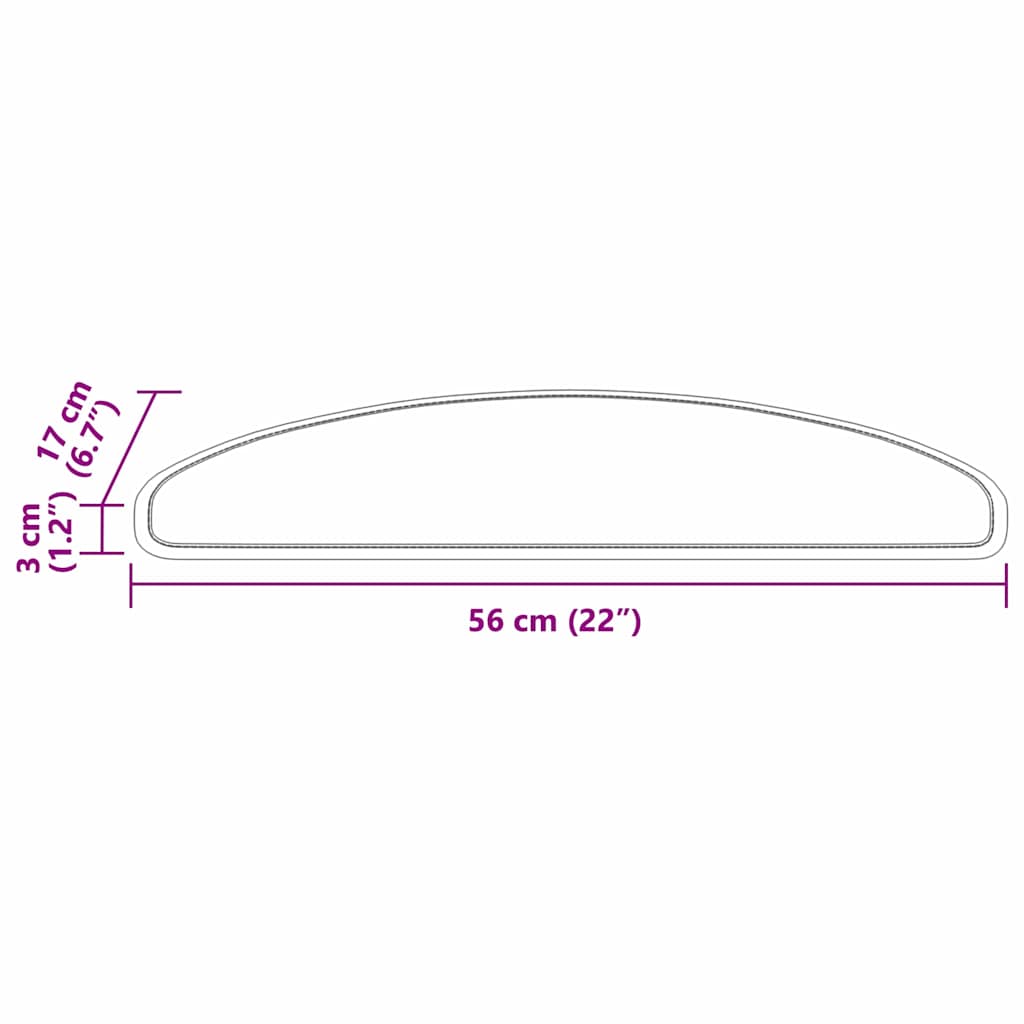 Samoljepljivi stepenasti ulošci 15 pcs Crvena 56 x 17 x 3 cm