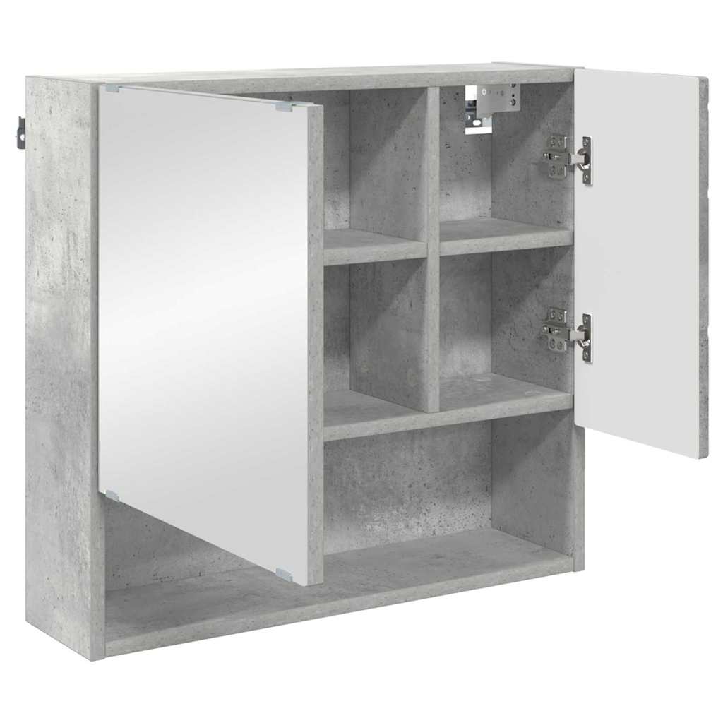 Set namještaja za kupaonicu 3 pcs Beton siva Konstruirano drvo
