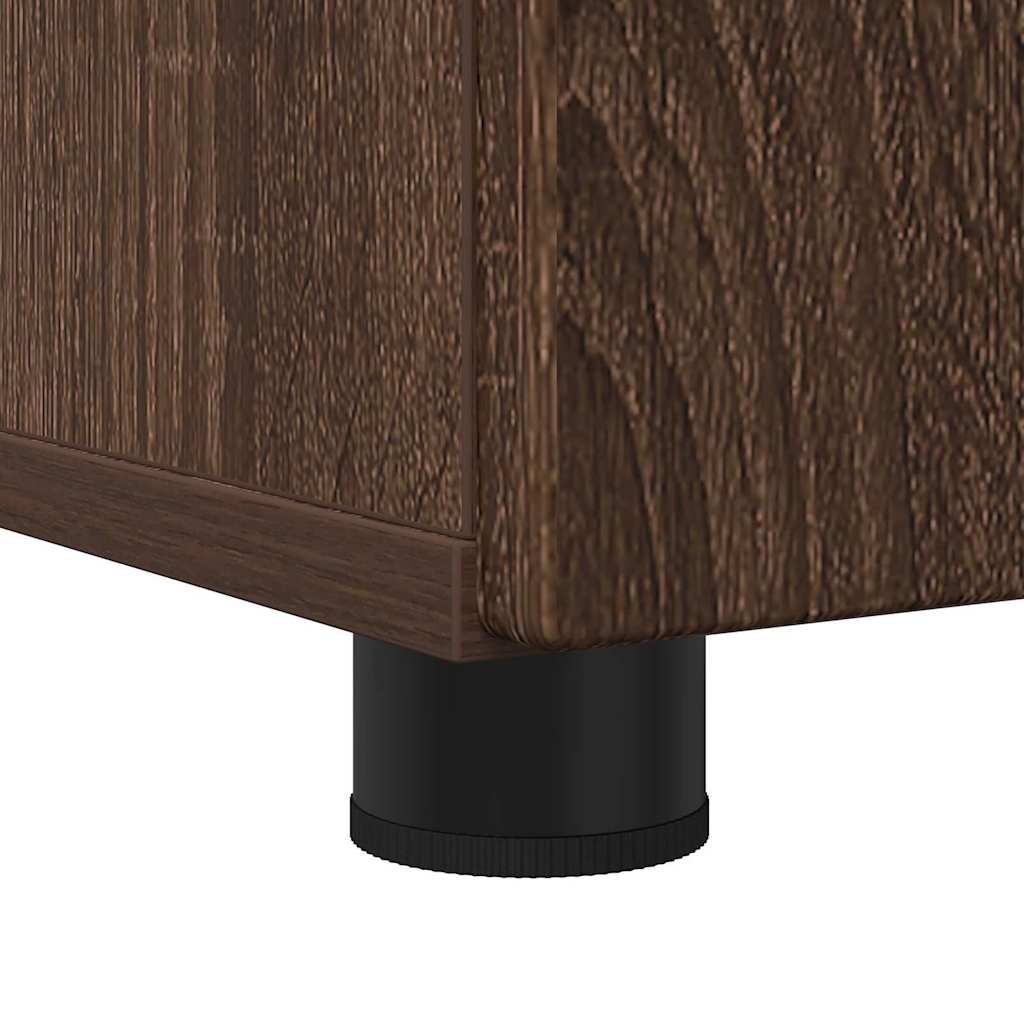Set namještaja za kupaonicu Zidne s pohranom 3 pcs Smeđi hrast