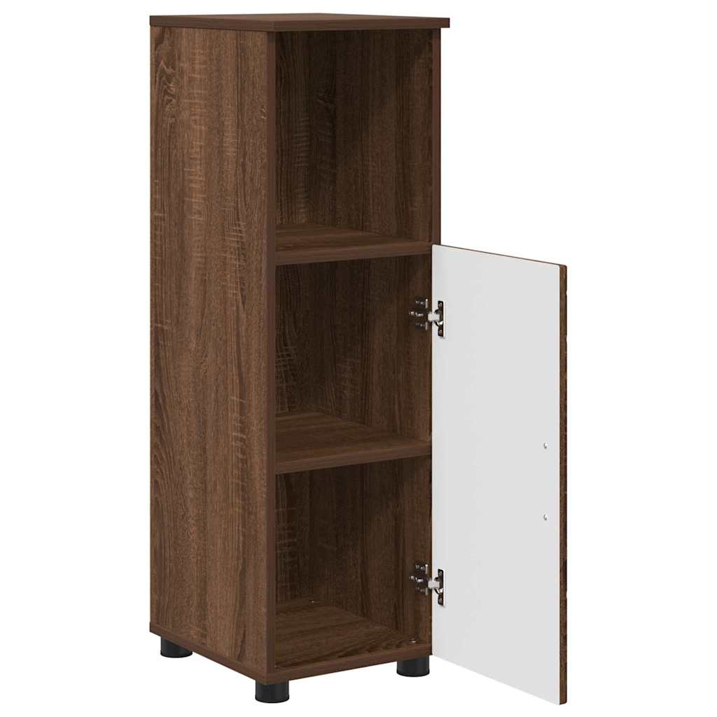Set namještaja za kupaonicu Zidne s pohranom 3 pcs Smeđi hrast