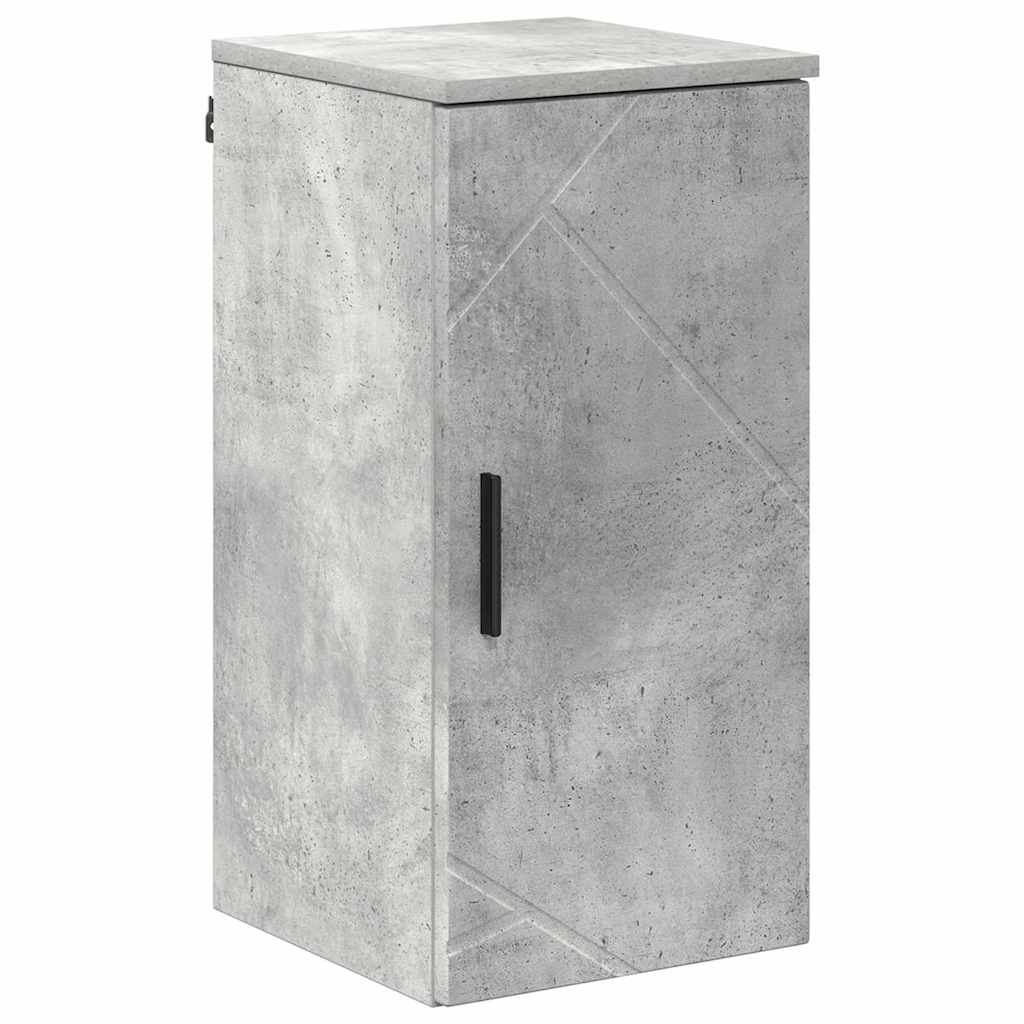 Set namještaja za kupaonicu Zidne s vratima 5 pcs Betonski sivi