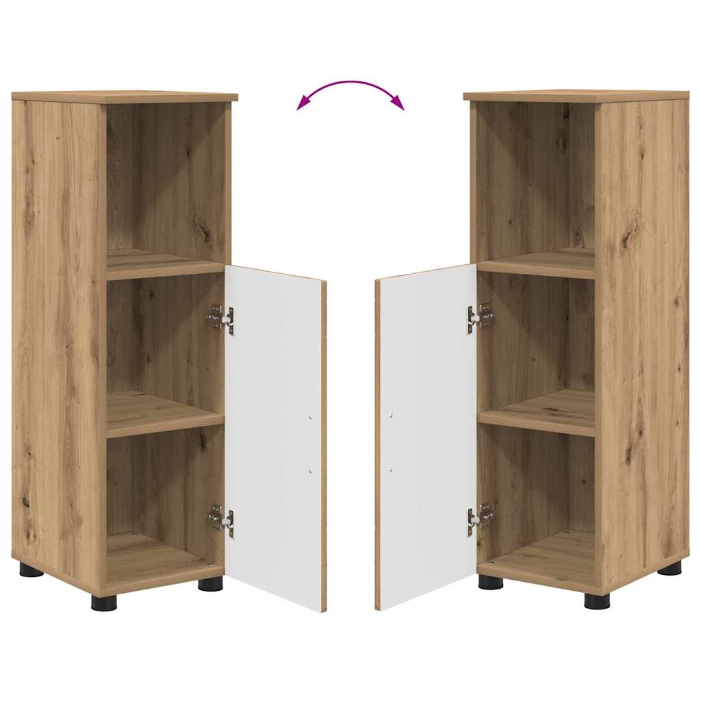 Set namještaja za kupaonicu 4 kom. Umjetnički hrast Smeđa 35 x 30 x 192 cm