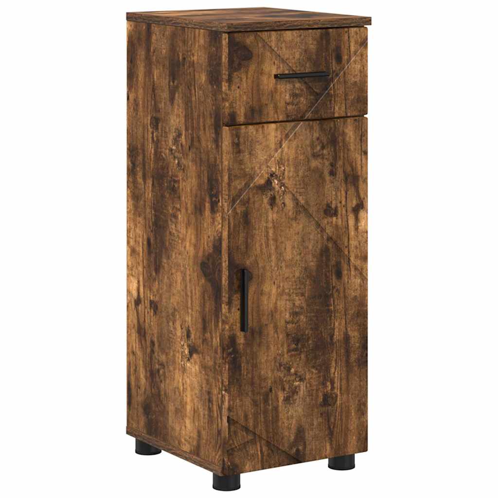 Set namještaja za kupaonicu 5 kom. Dimljeni hrast Smeđa 35 x 30 x 192 cm