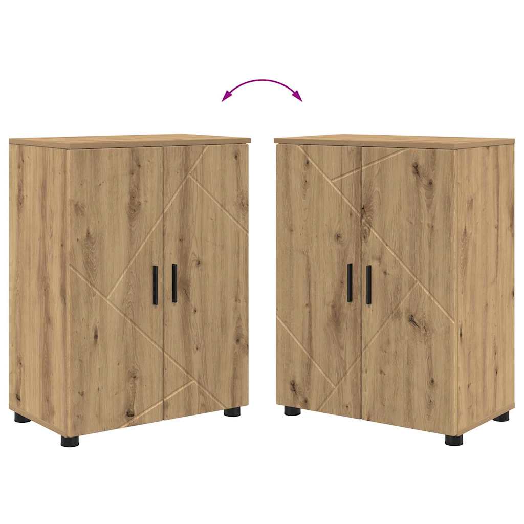 Set namještaja za kupaonicu 4 kom. Umjetnički hrast Smeđa 35 x 30 x 192 cm