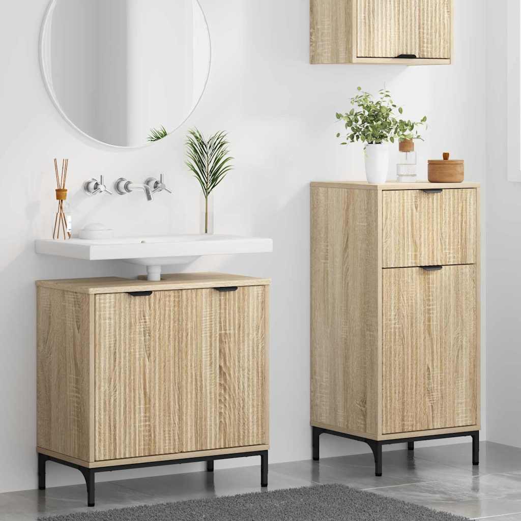 Set namještaja za kupaonicu s ladicama 2 pcs Sonoma hrast