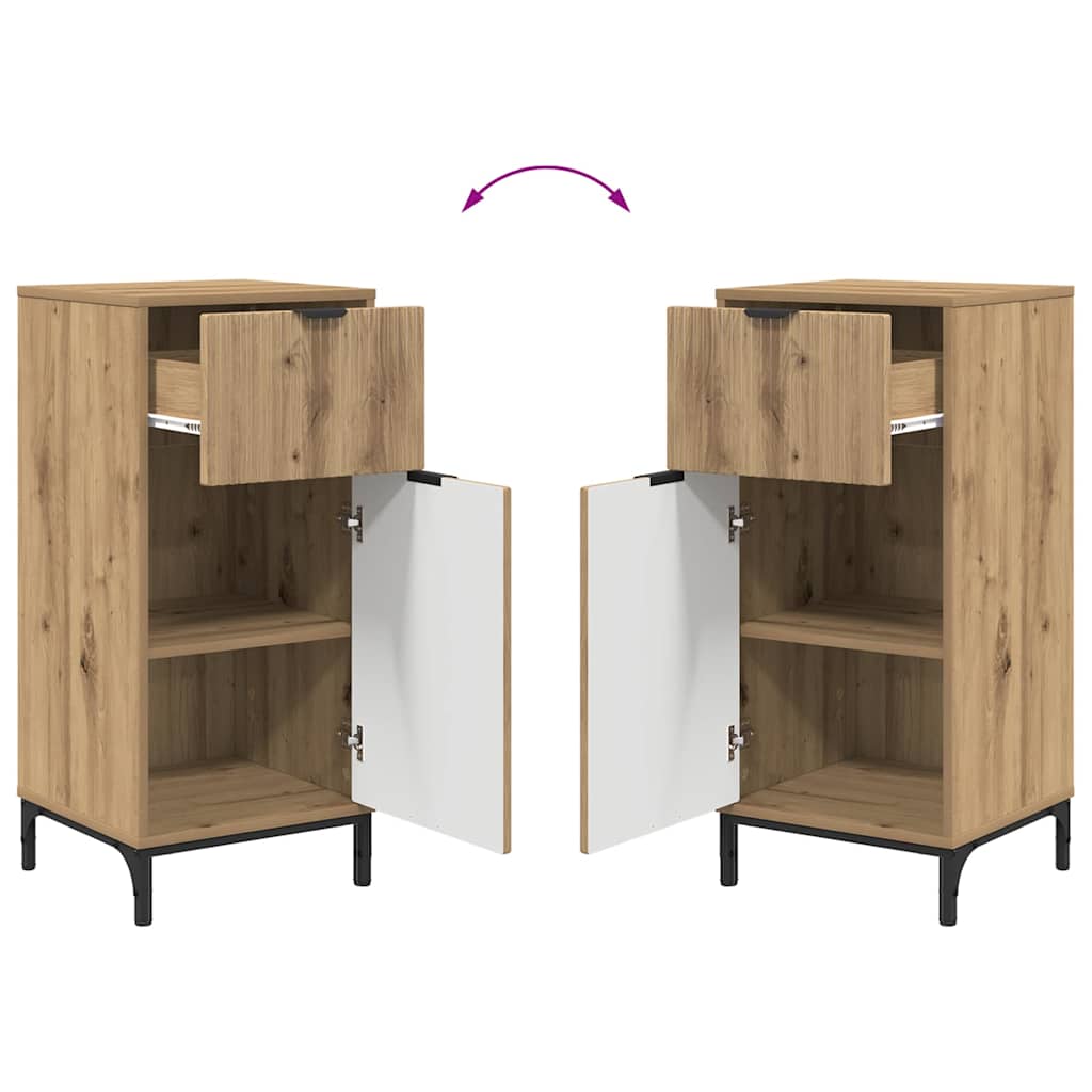 Set namještaja za kupaonicu s ladicama 2 pcs Umjetnički hrast