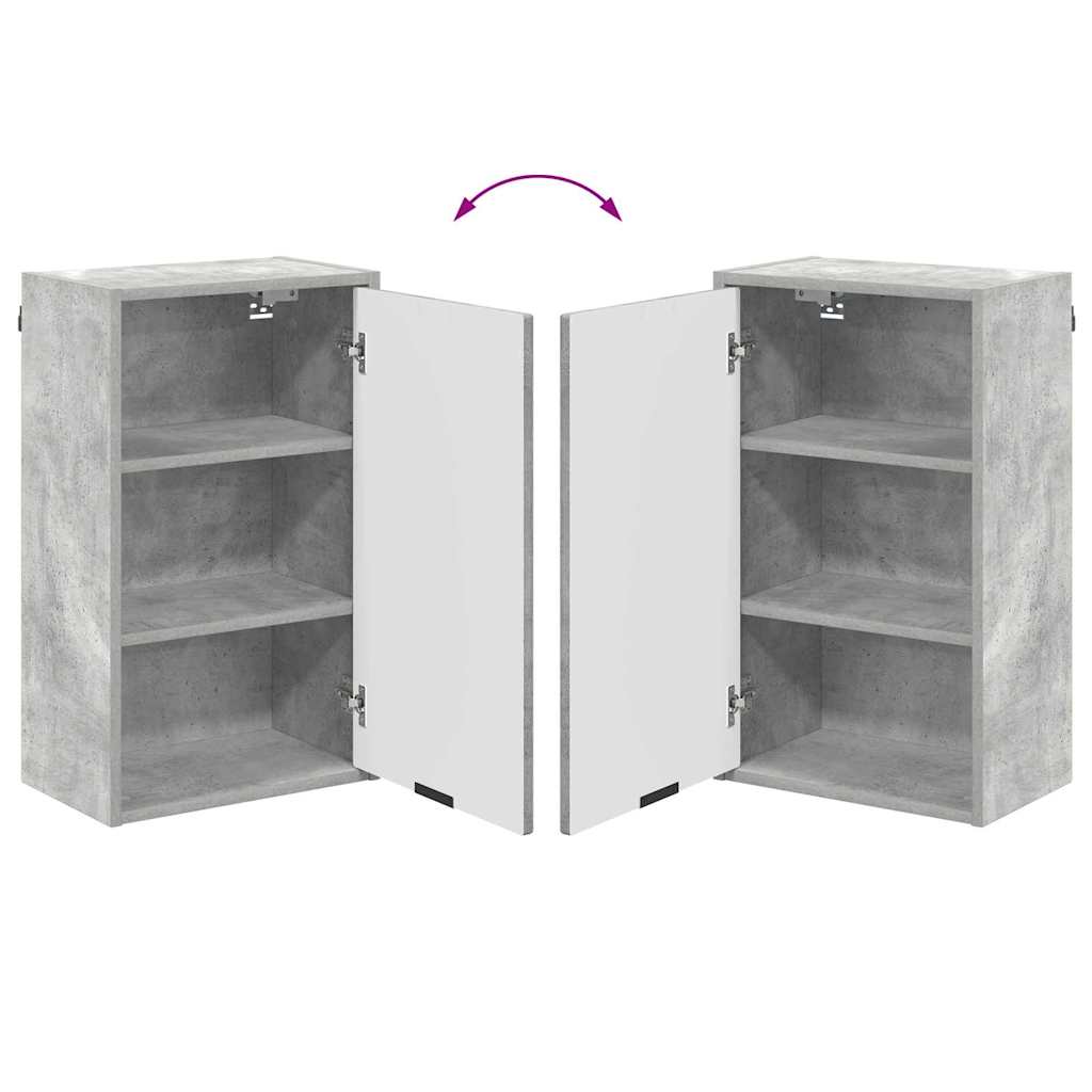 Set namještaja za kupaonicu 3 pcs Beton siva Konstruirano drvo