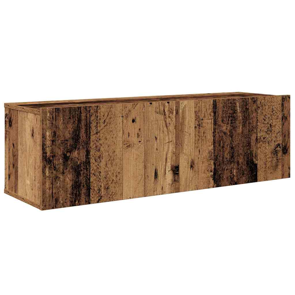 TV Kabinet za Zid Zidne 4 pcs Staro drvo Konstruirano drvo