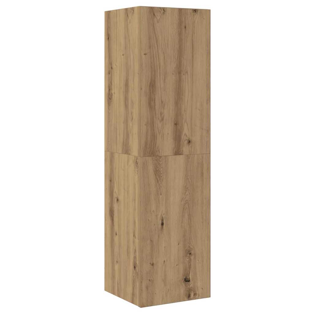TV Kabinet za Zid 4 pcs Umjetnički hrast Konstruirano drvo