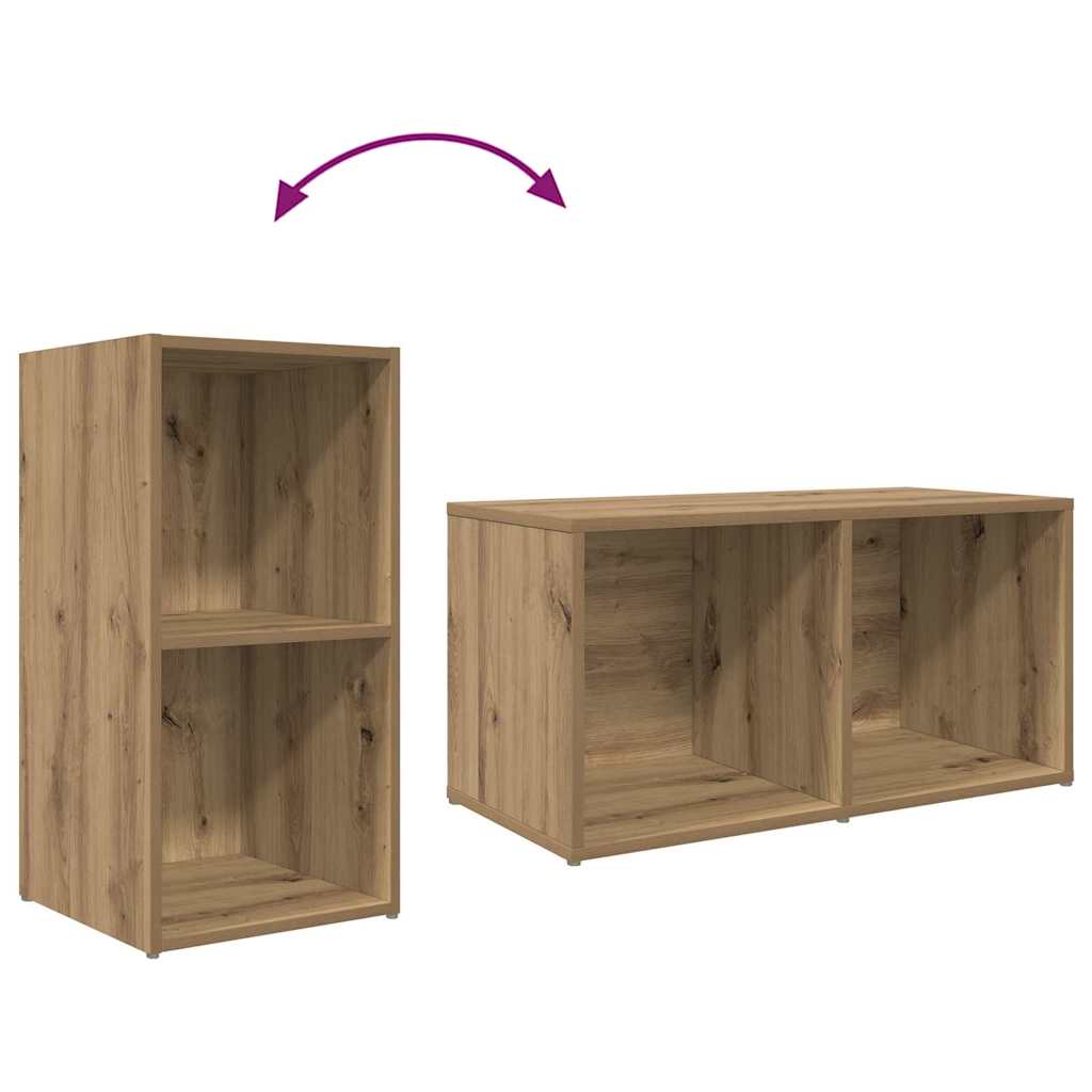 Set TV stalka Zidne 8 pcs Umjetnički hrast Konstruirano drvo