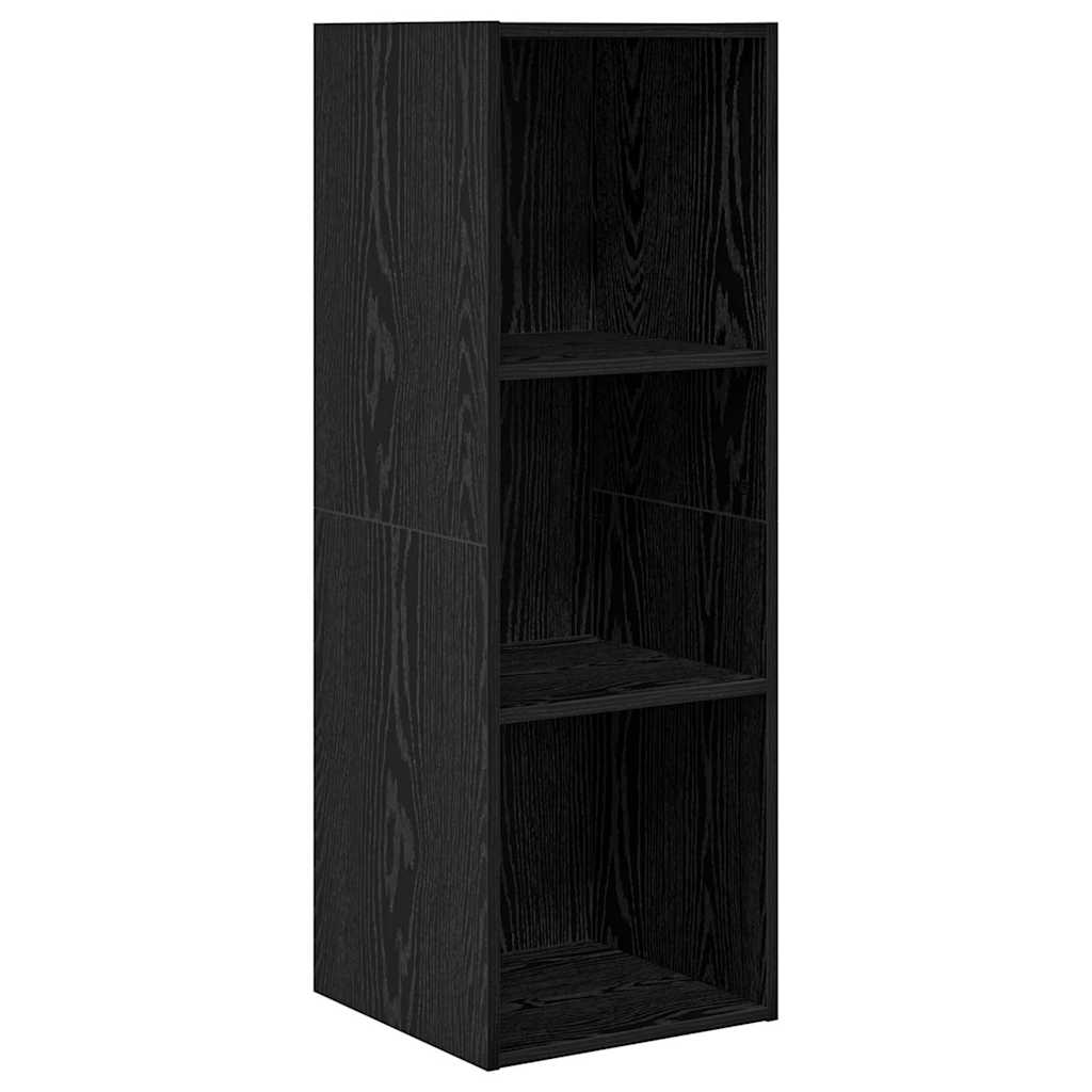 Set TV komoda Crni hrast 37 x 37 x 107 cm Konstruirano drvo