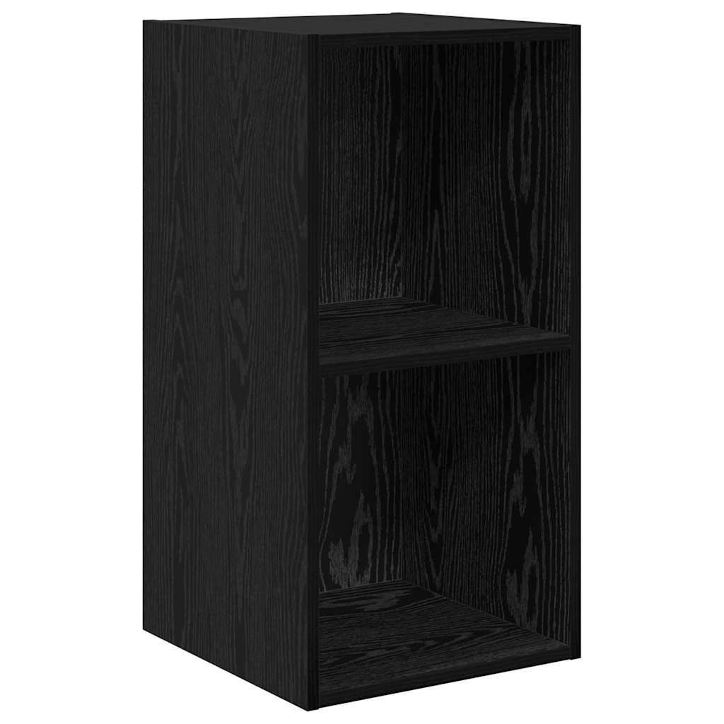 Set TV komoda Zidne 3 pcs Crni hrast Konstruirano drvo