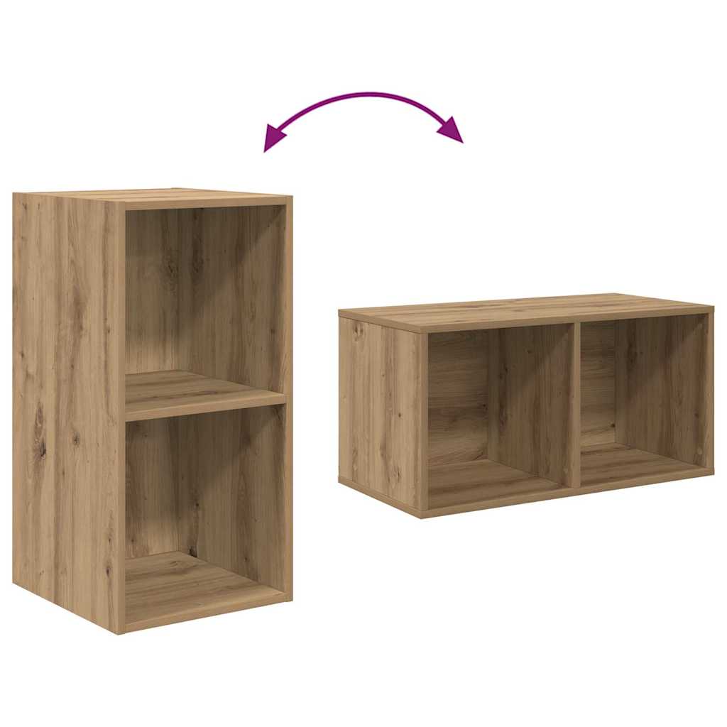 Set TV komoda Zidne 3 pcs Umjetnički hrast Konstruirano drvo