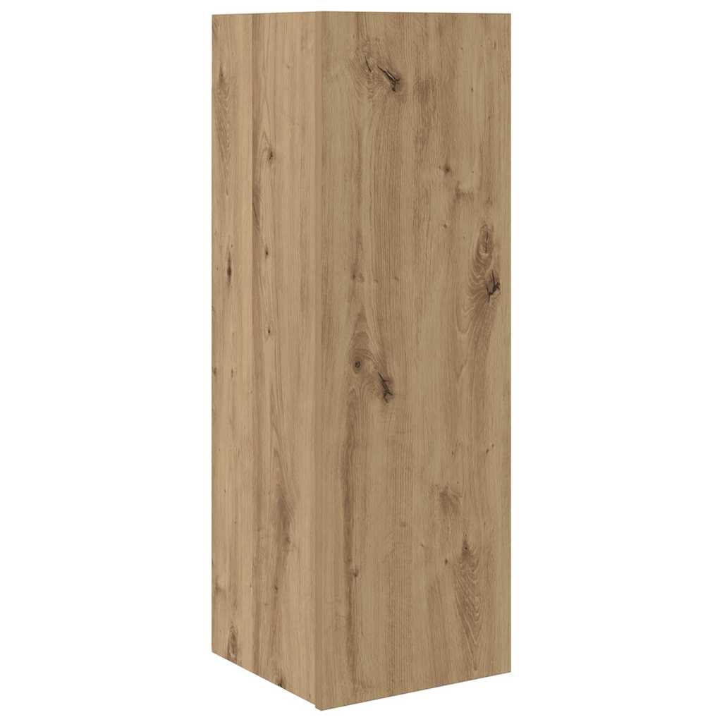Set TV komoda Zidne 3 pcs Umjetnički hrast Konstruirano drvo
