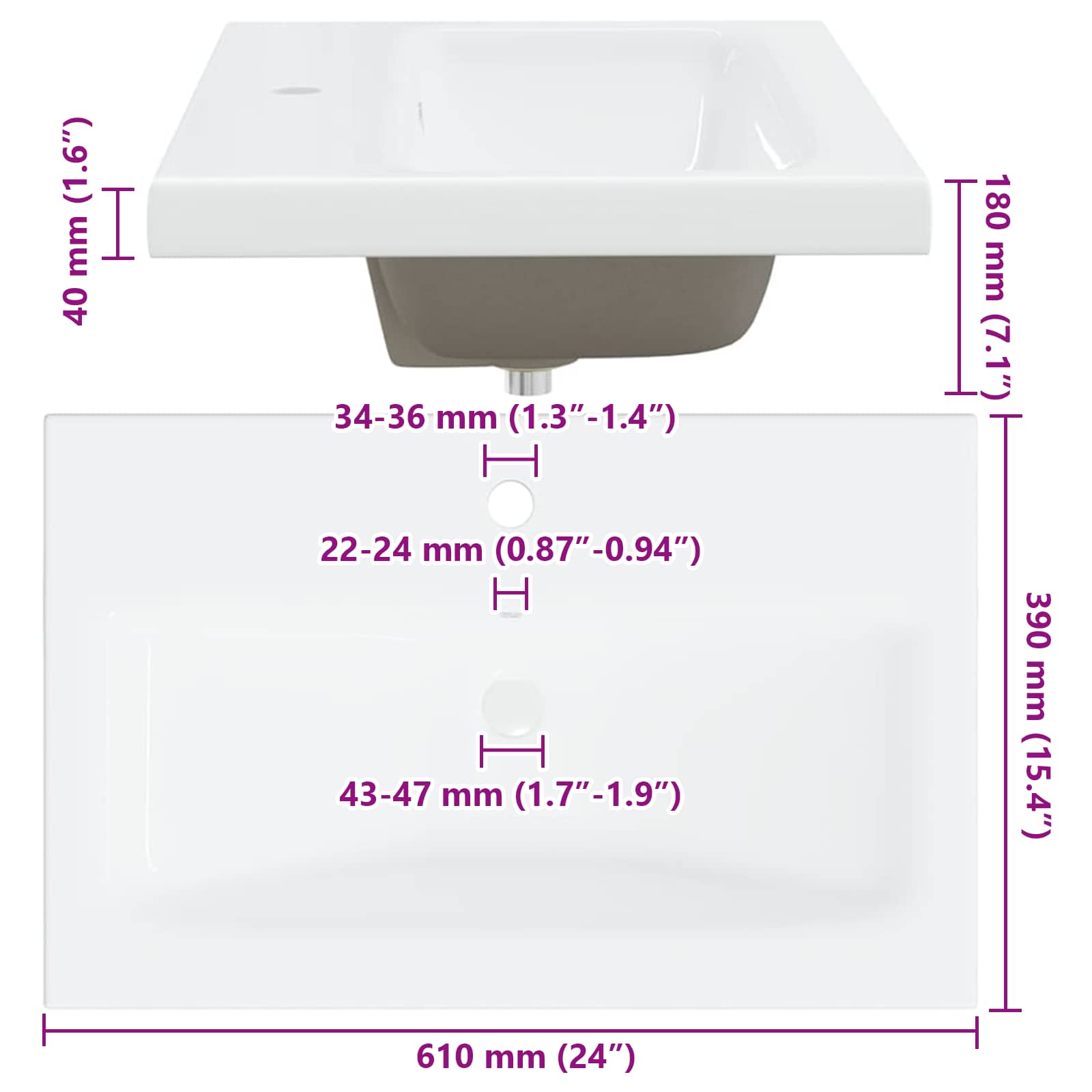 Set namještaja za kupaonicu s ladicama 3 pcs Umjetnički hrast