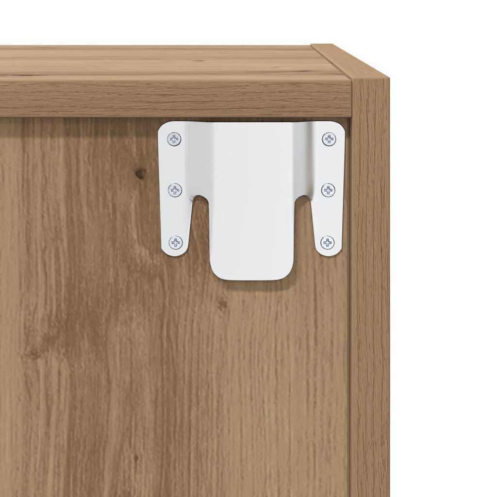 Set TV komoda Zidne 2 pcs Umjetnički hrast 37 x 37 x 142,5 cm