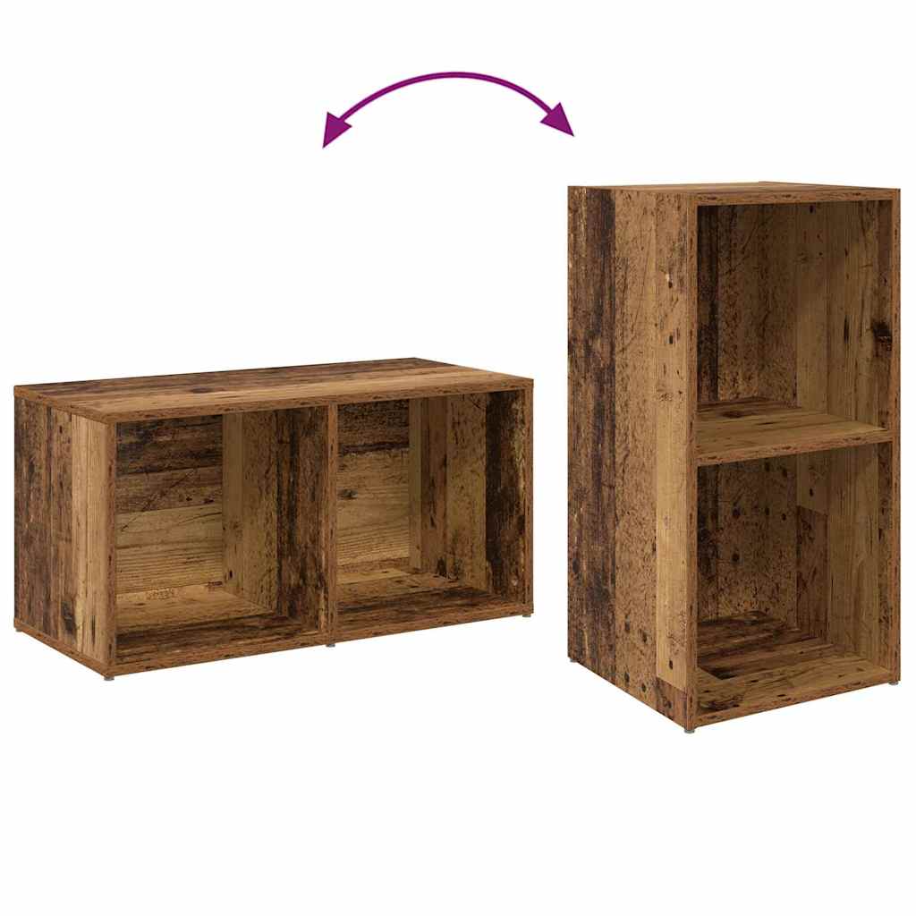 Set TV komoda Zidne 4 pcs Staro drvo 37 x 37 x 72 cm