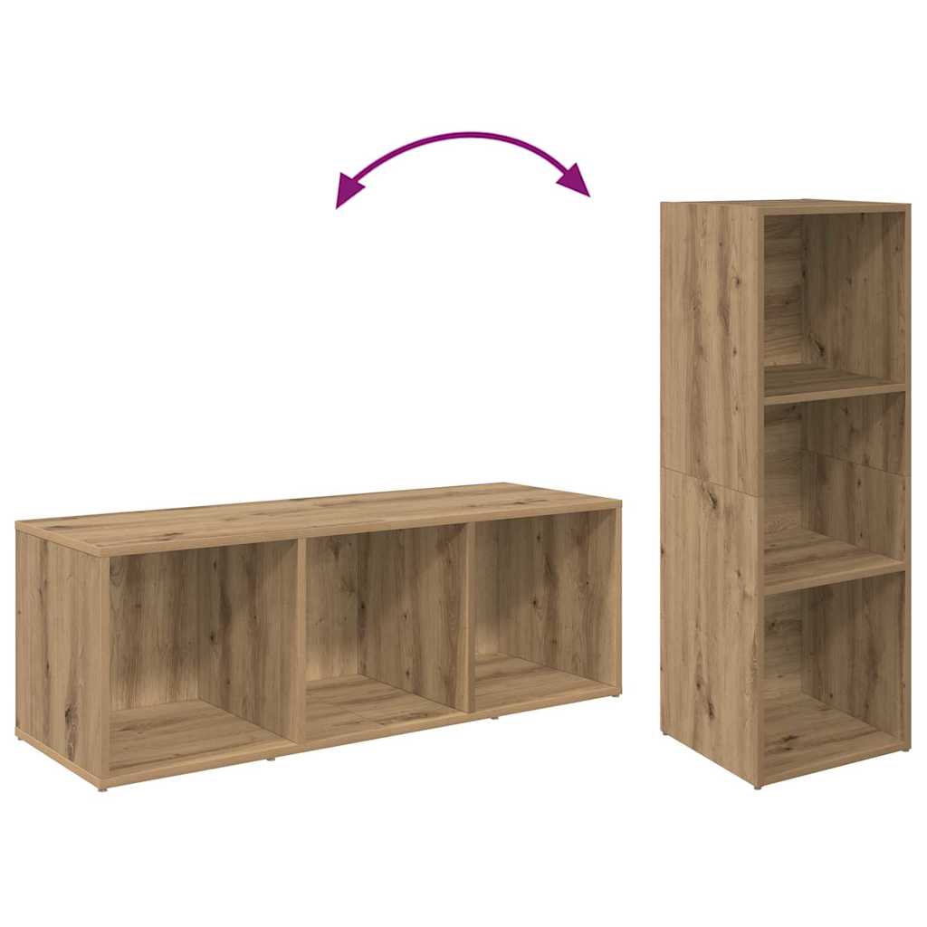 Set TV komoda Zidne 2 pcs Umjetnički hrast 37 x 35 x 107cm