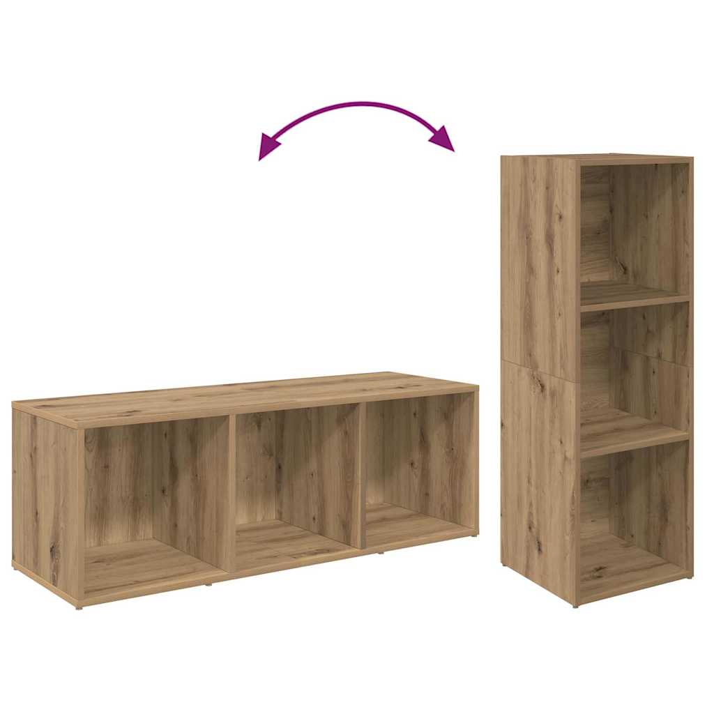 Set TV komoda Zidne 3 pcs Umjetnički hrast 37 x 35 x 107 cm