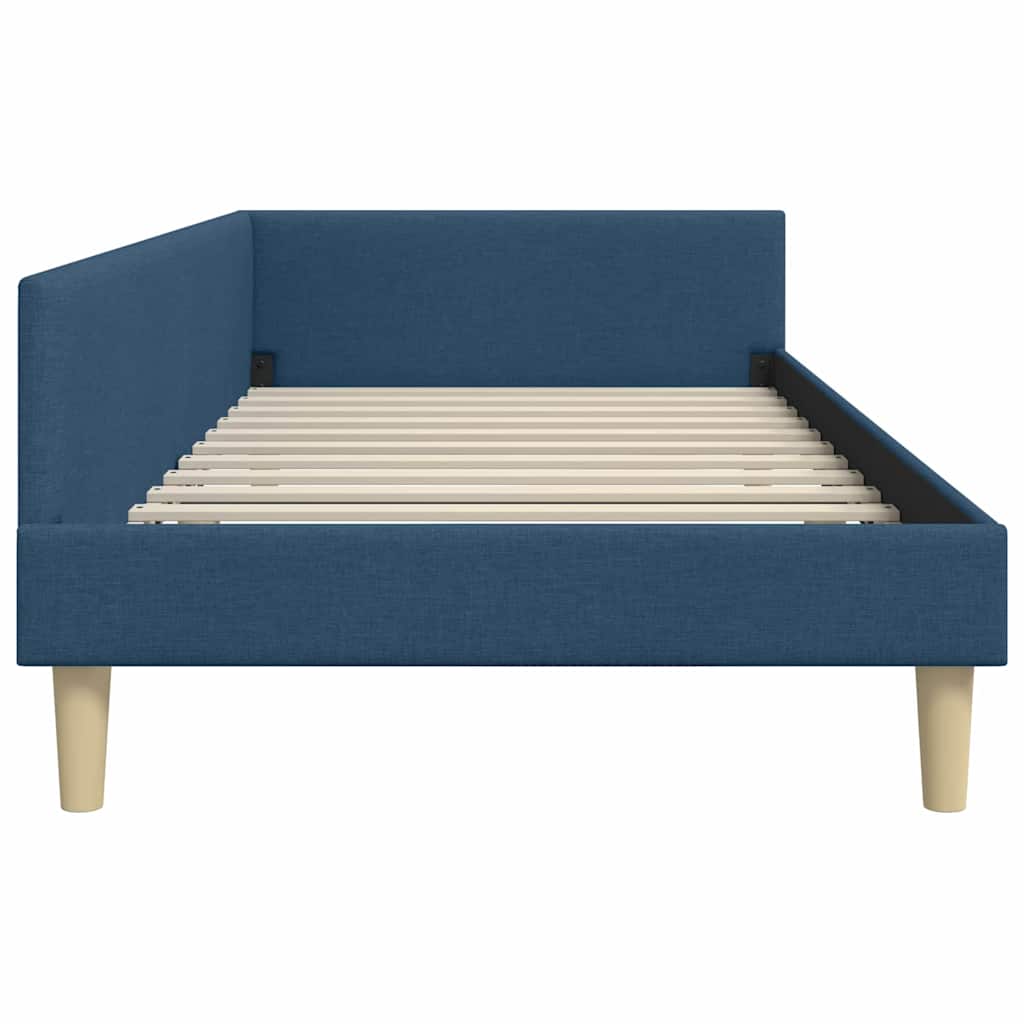 Kutni okvir kreveta Plava 100 x 200 cm tkanina