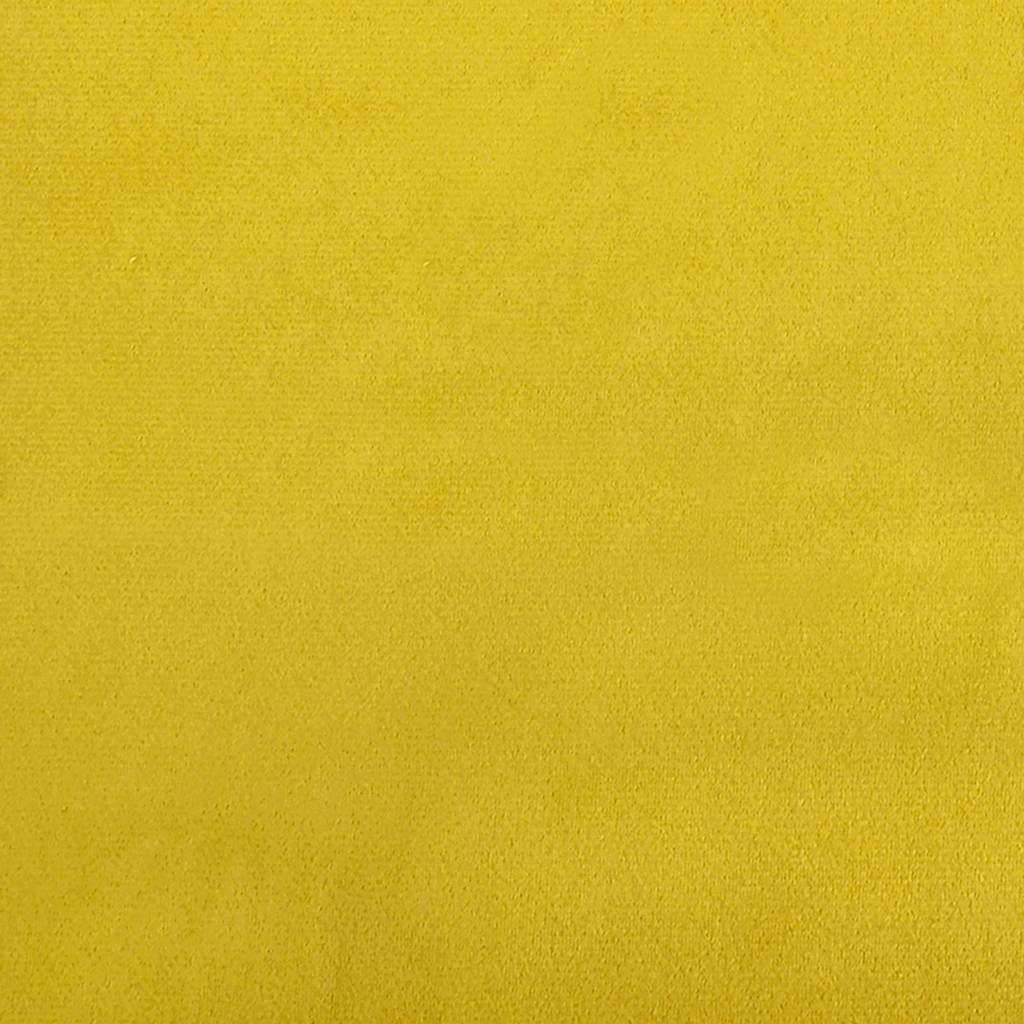 Kutni okvir kreveta s uzglavljem Žuta 90 cm x 200 cm Baršun