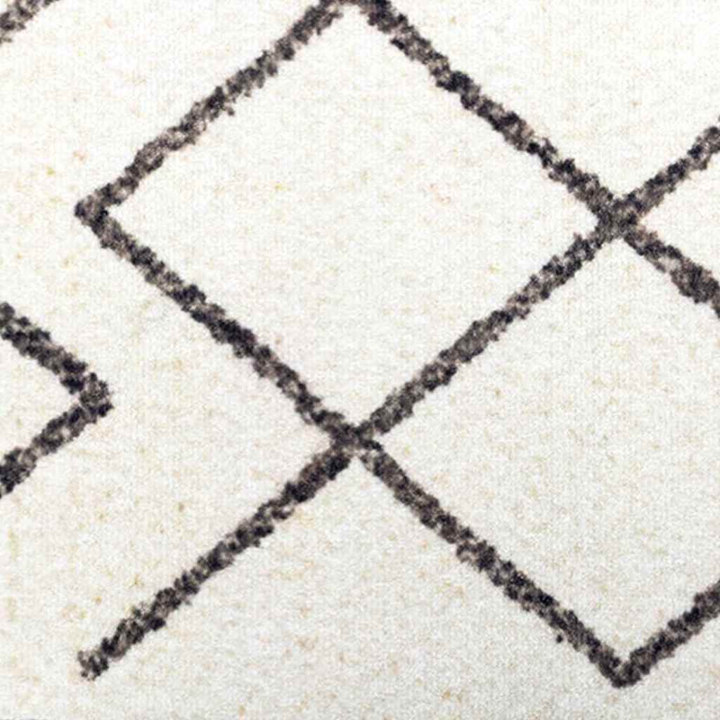 Kuhinjski Tepih Bijelo 150 x 45 cm Baršun