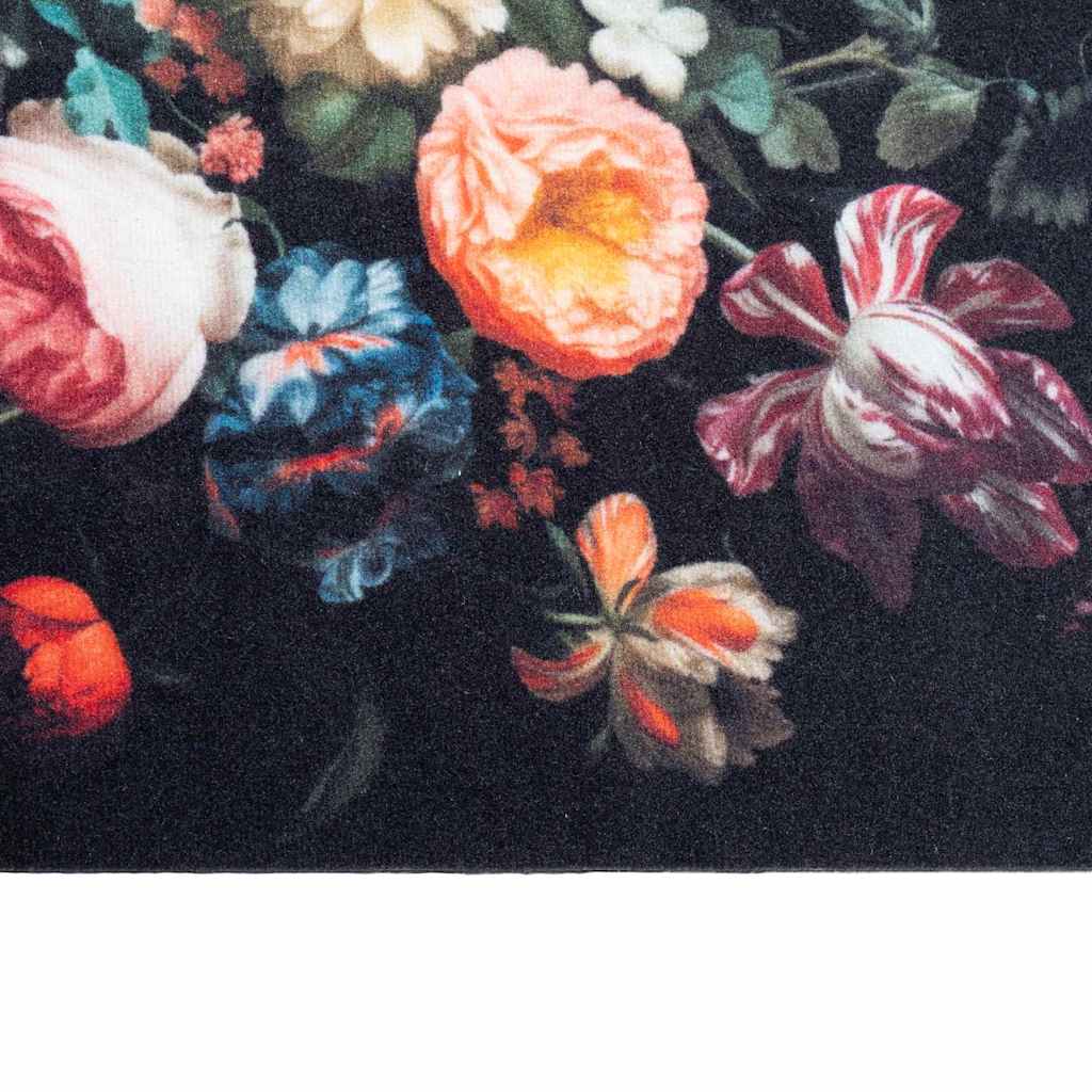 Kuhinjski Tepih Crna 300 x 60 cm Baršun