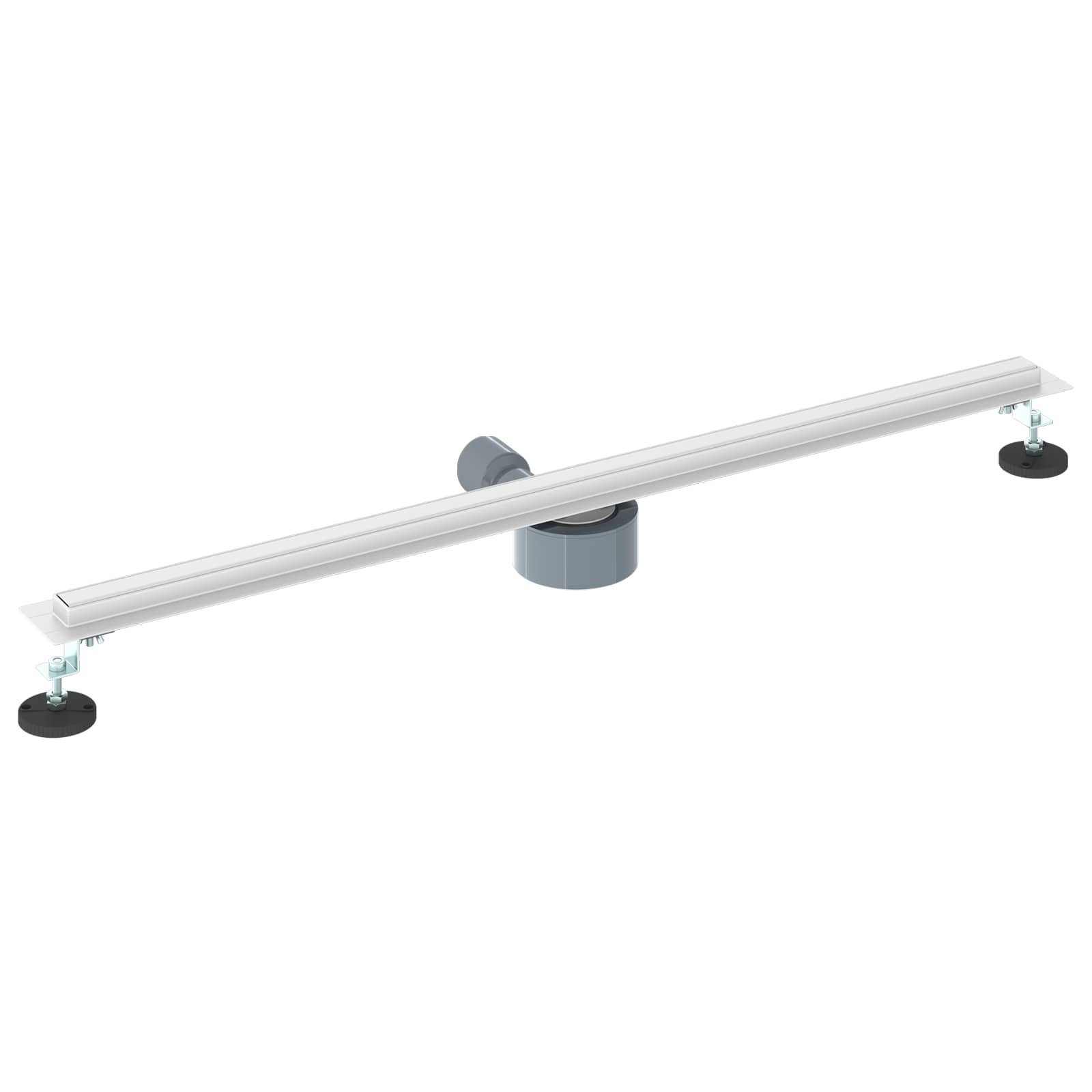 360° Odvod za tuširanje s tankim modelom Srebrno 90 cm