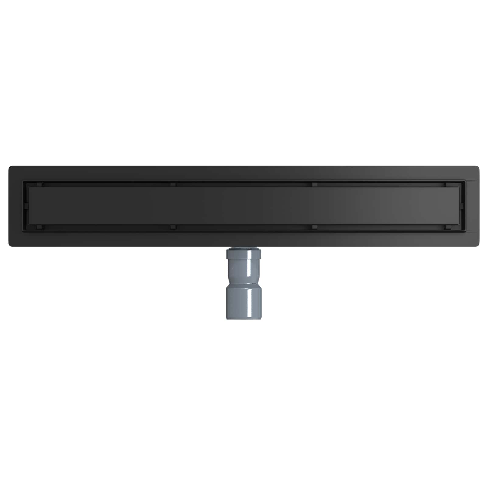 Tuš kanal 2-u-1 sa 360° sifonom Crna 60 cm Nehrđajući čelik 304