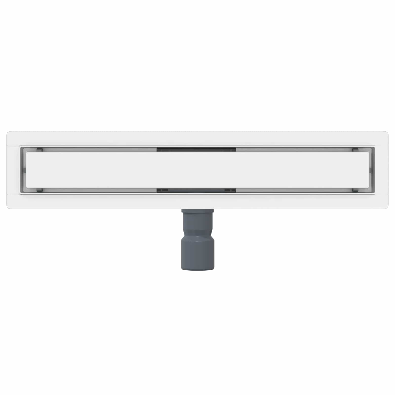 2 u 1 odvod za tuš Srebrno 60 cm Nehrđajući čelik 304