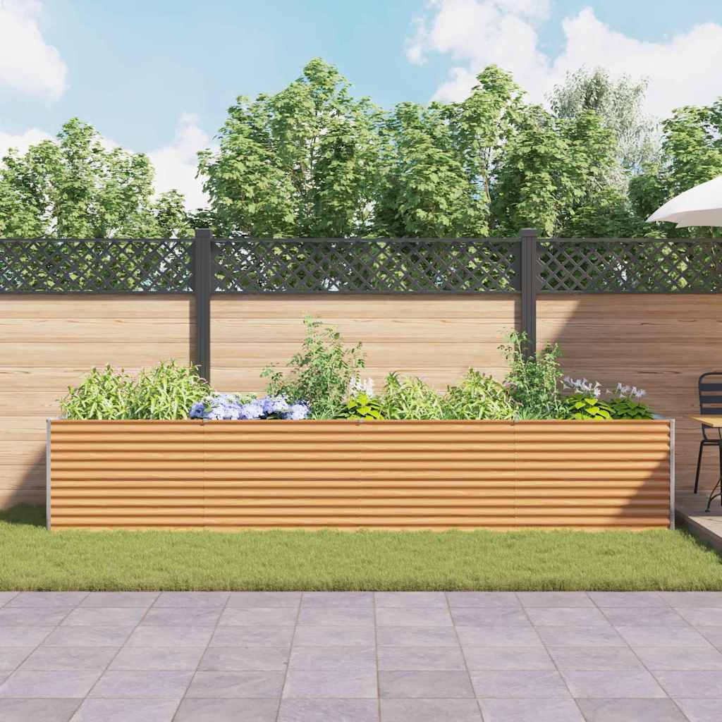 Povišena vrtna gredica 390 x 100 x 68 cm Cinkani čelik