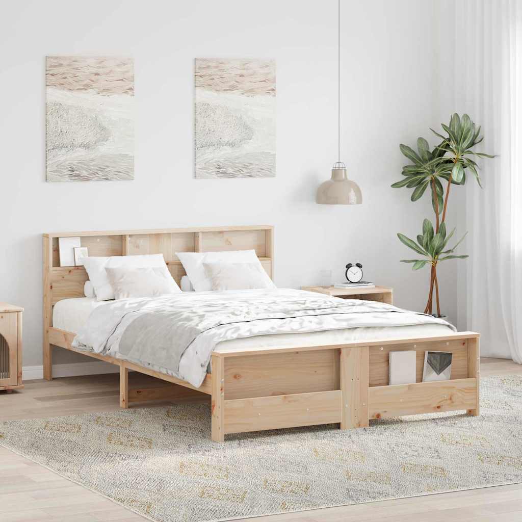 Krevetna konstrukcija Smeđa 150 x 200 cm Konstruirano drvo