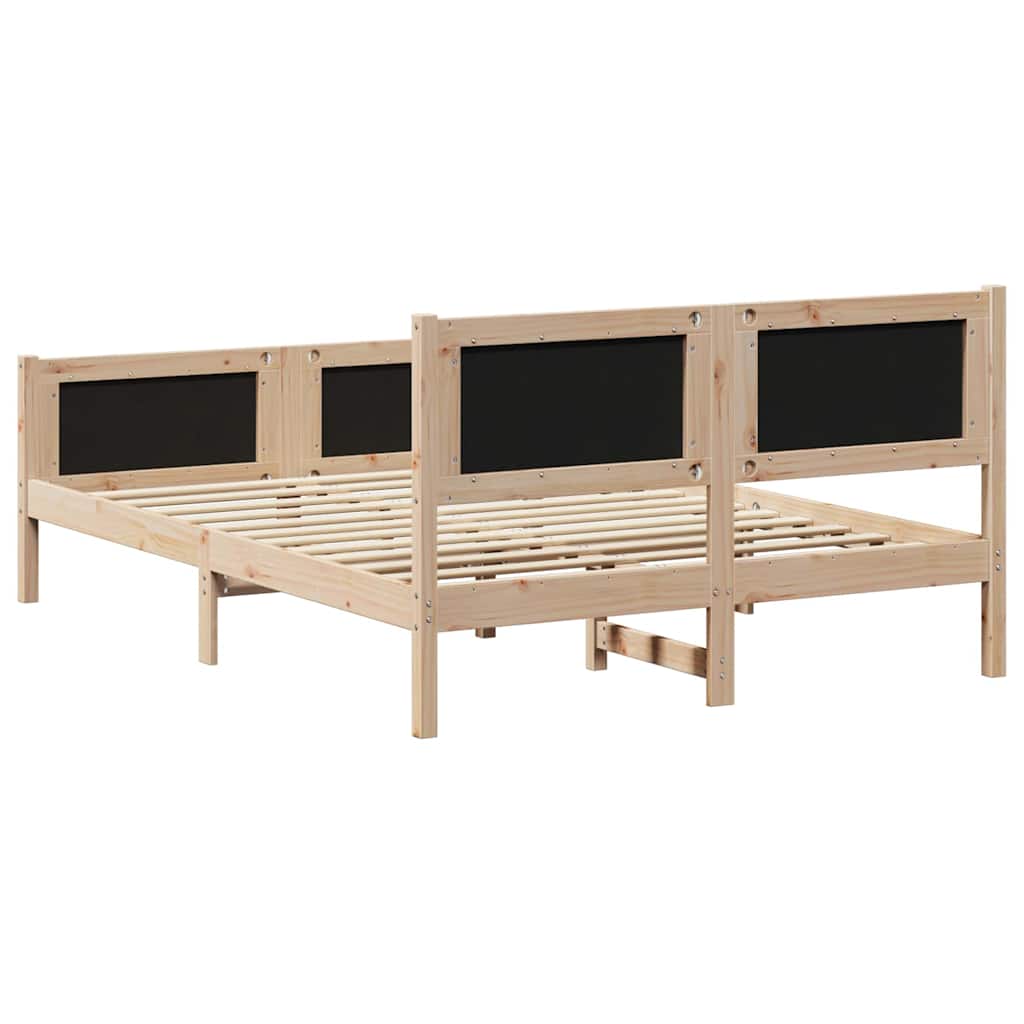 Krevetna konstrukcija s uzglavljem Crna 160 x 200 cm tkanina