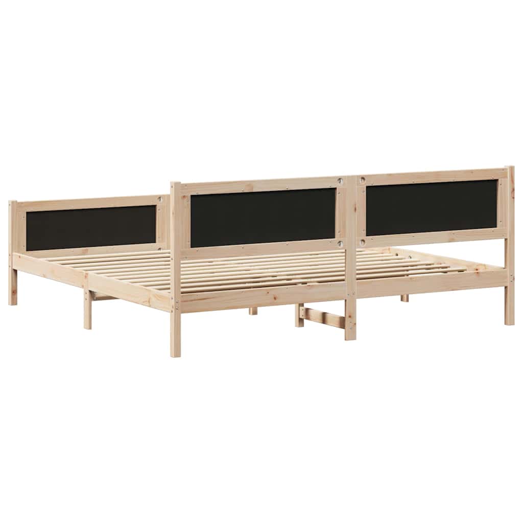 Krevetna konstrukcija s uzglavljem Tamno siva 200 x 200 cm