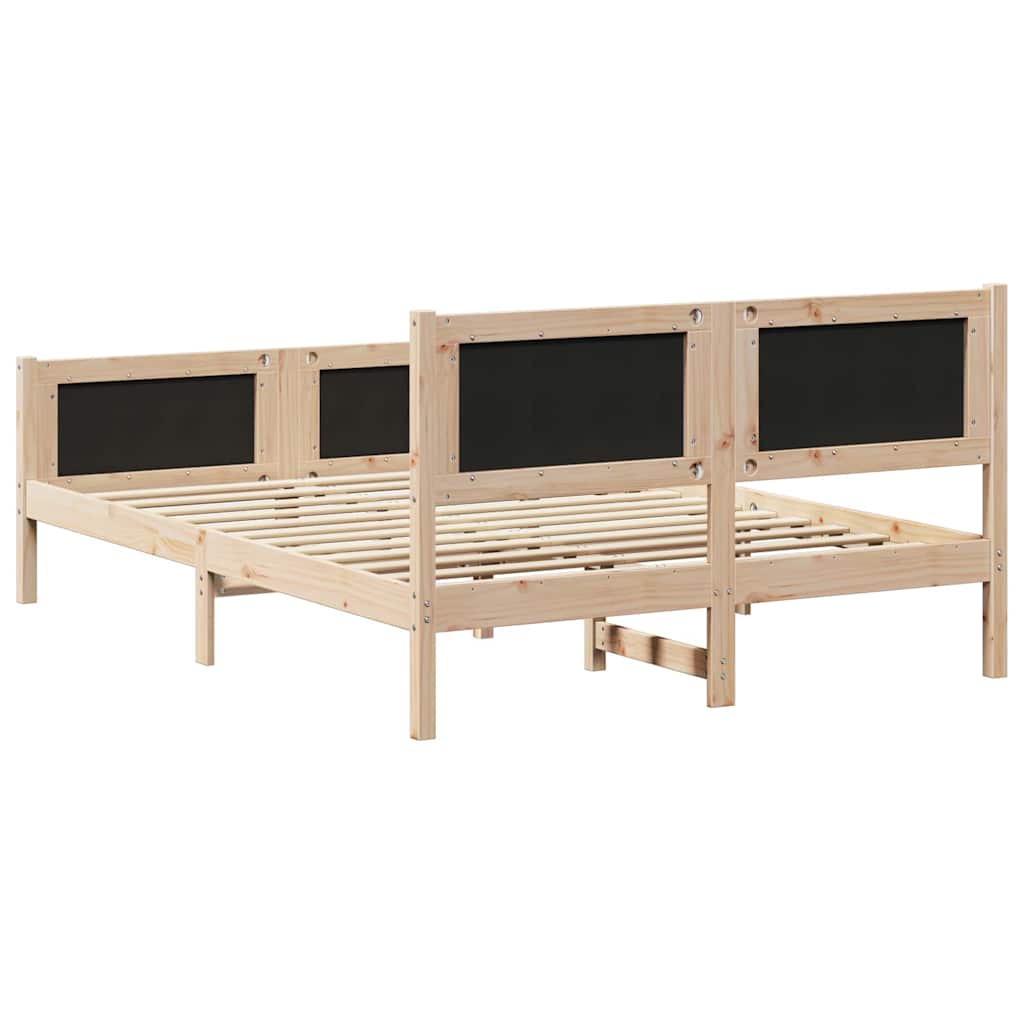 Krevetna konstrukcija s uzglavljem Svijetlo siva 150 x 200 cm