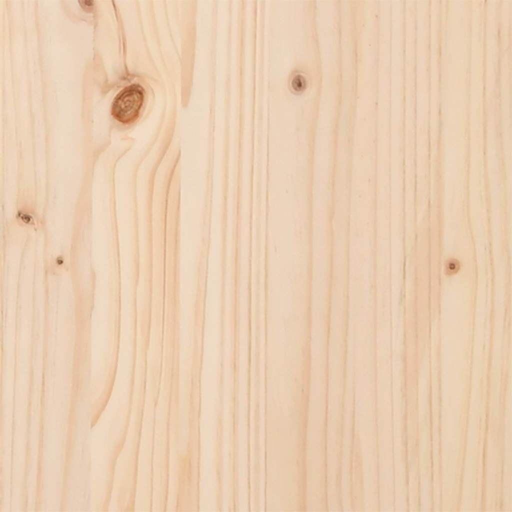 Okvir kreveta Smeđa i crna 180 x 200 cm Masivna borovina