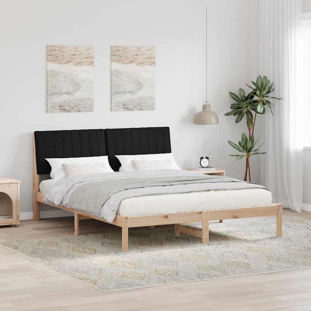 Krevetna konstrukcija Smeđa 150 x 200 cm Čvrsto borovo drvo