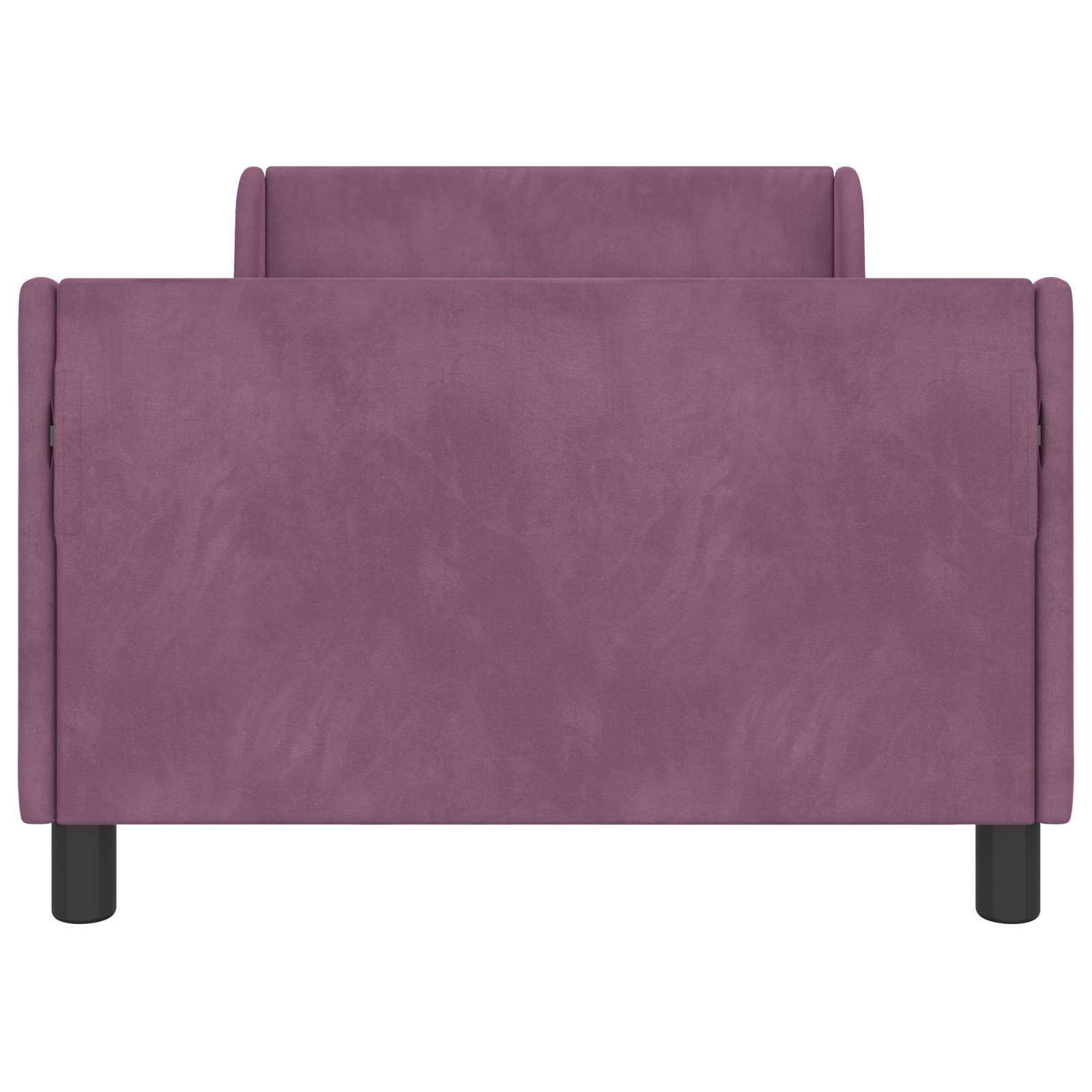 Krevet za djecu s uzglavljem Ljubičasta 90 x 190 cm Baršun