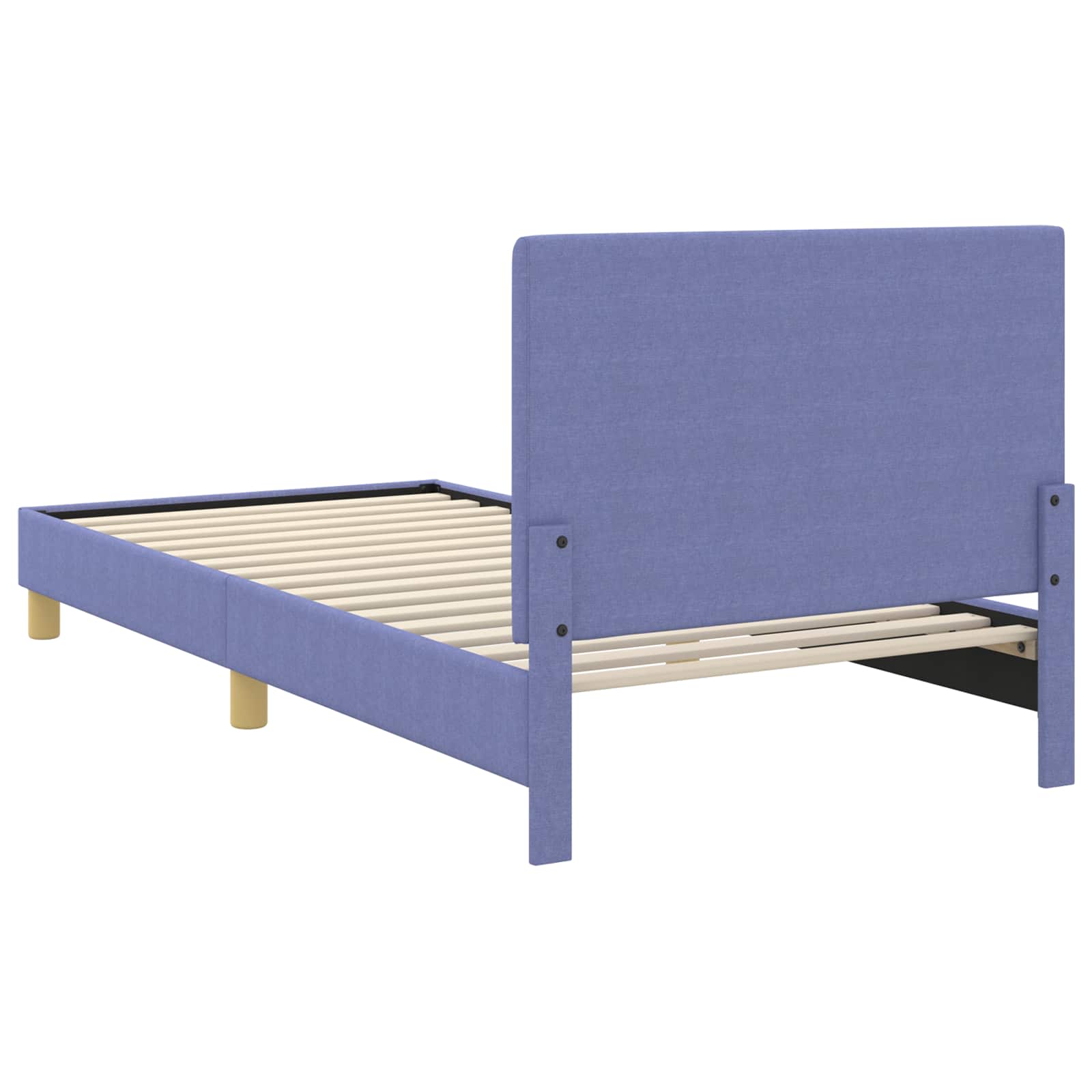 Krevet za djecu s uzglavljem Traper plava 90 x 200 cm tkanina