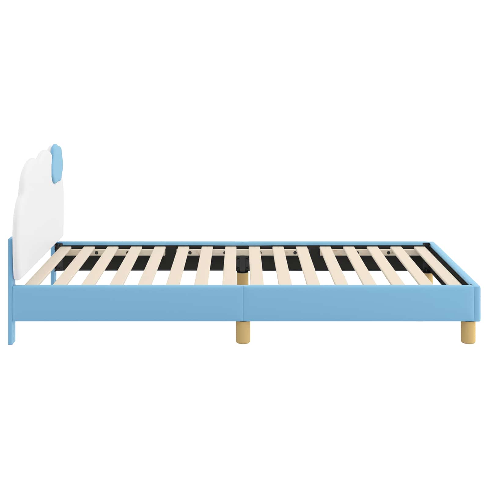 Krevet za djecu s uzglavljem s uzglavljem Plava 90 x 190 cm PU