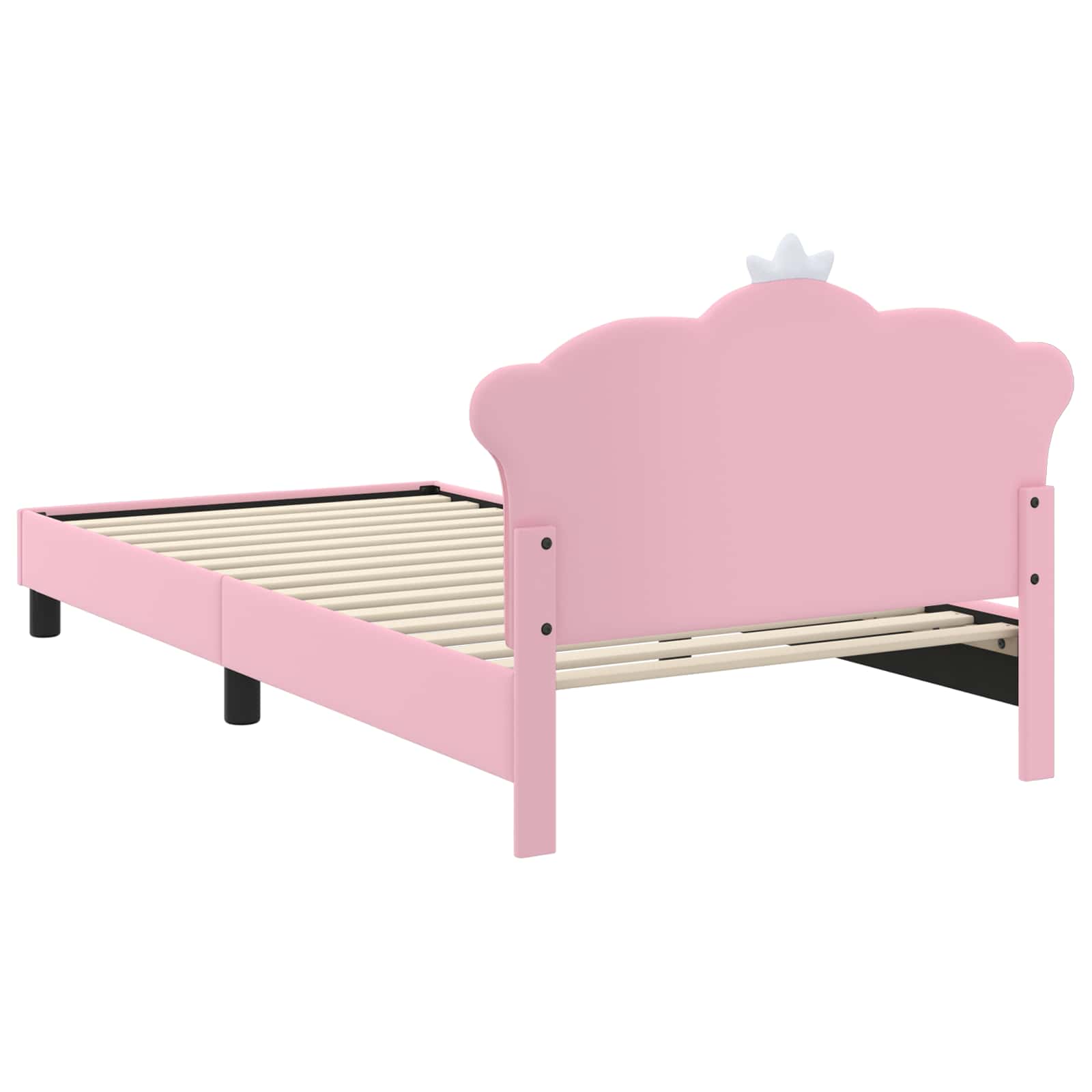 Krevet za djecu s uzglavljem Ružičasta 90 x 190 cm PU