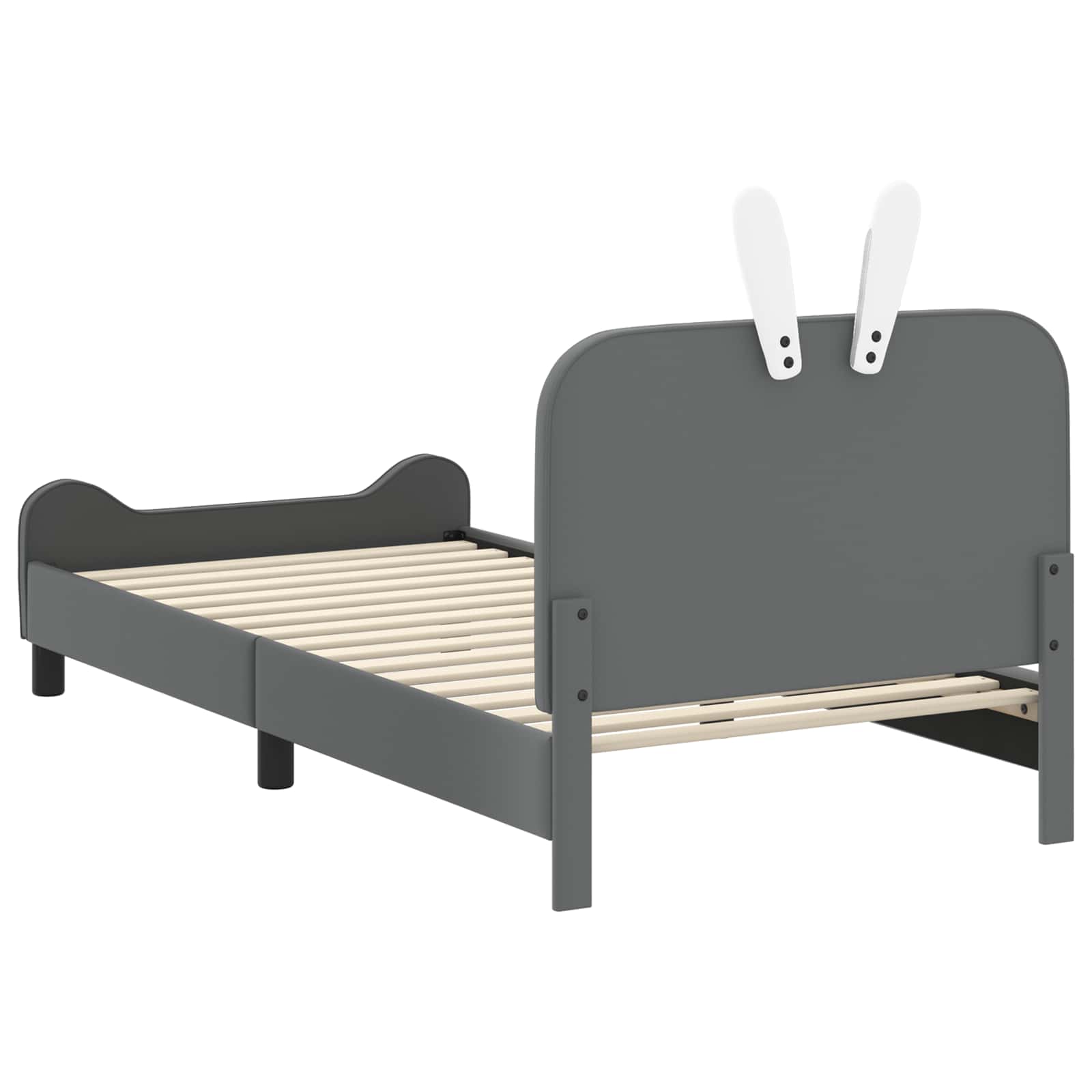Krevet za djecu s uzglavljem Svijetlo siva 90 x 190 cm PU