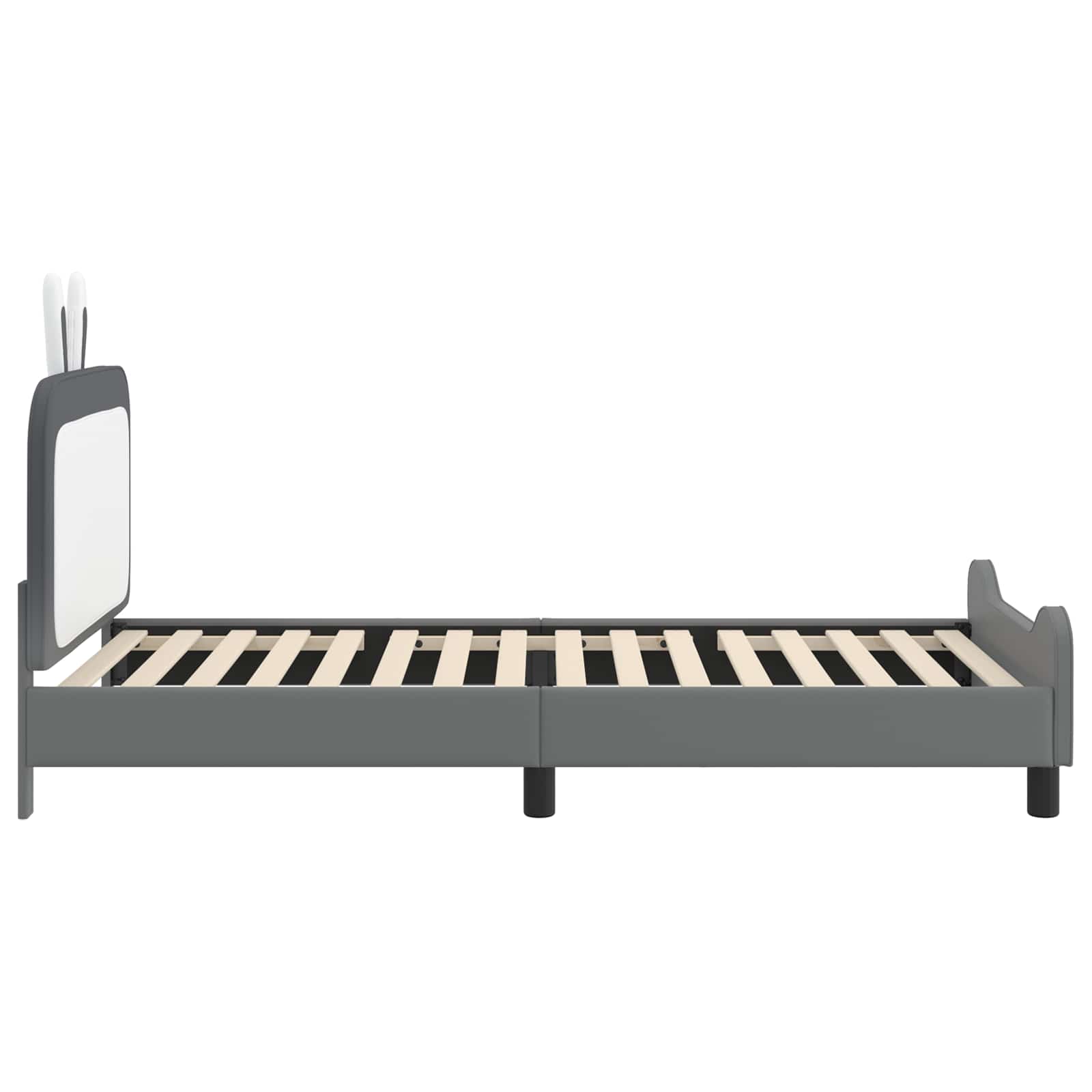 Krevet za djecu s uzglavljem Svijetlo siva 90 x 190 cm PU