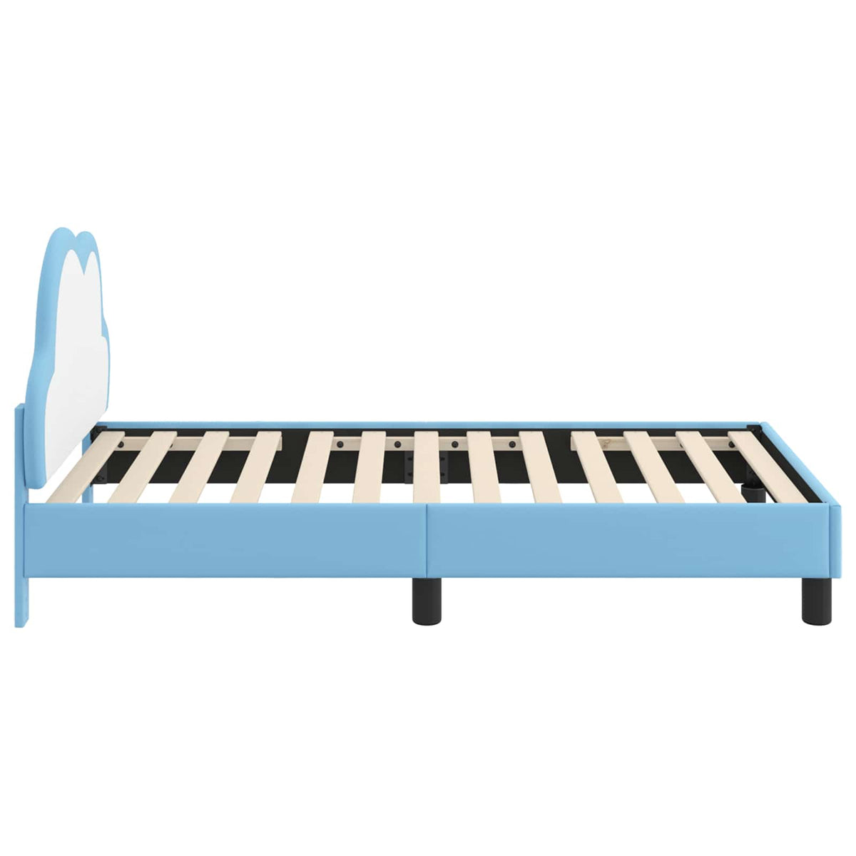 Krevet za djecu s uzglavljem Plava 80 x 160 cm PU