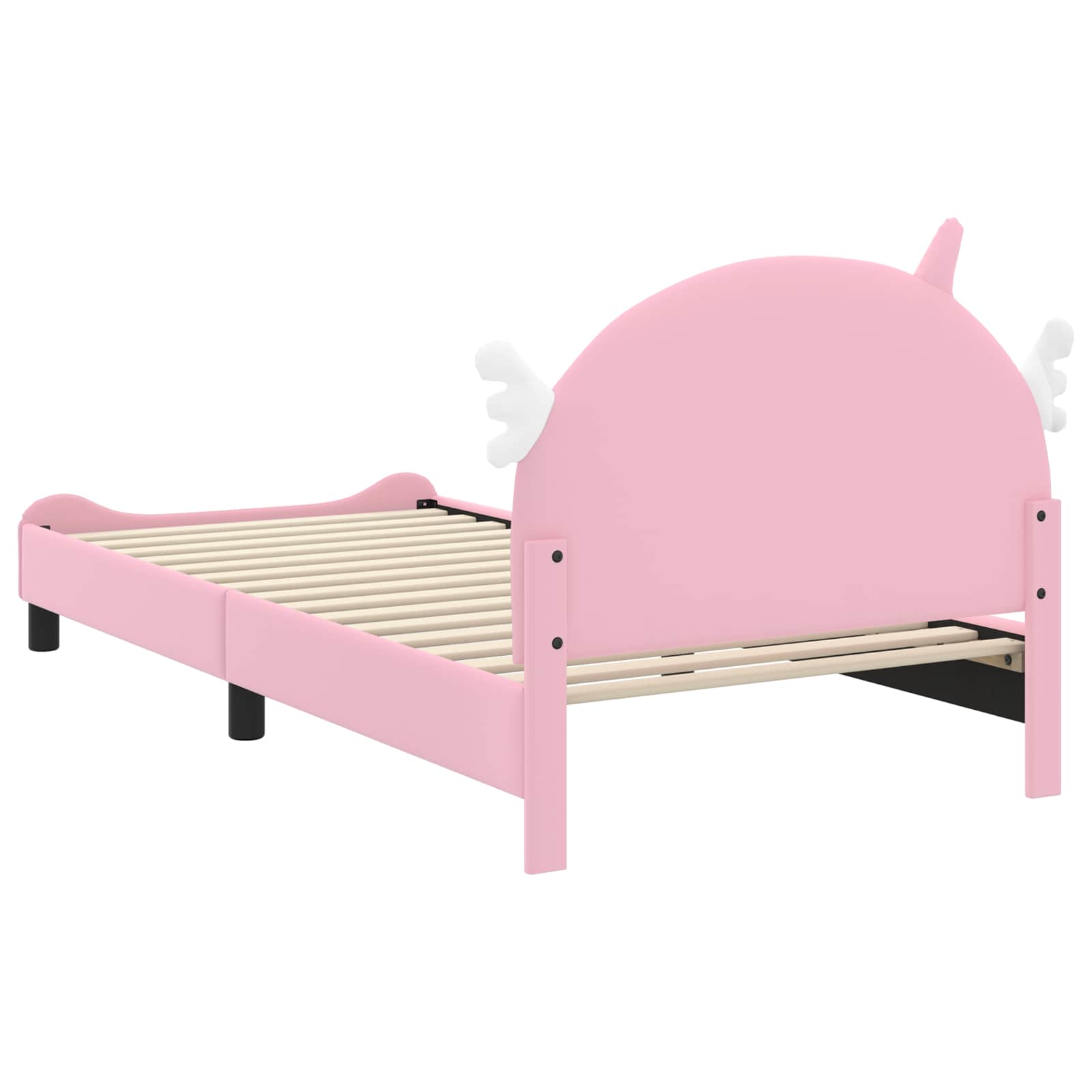 Krevet za djecu s uzglavljem Ružičasta 80 x 200 cm PU