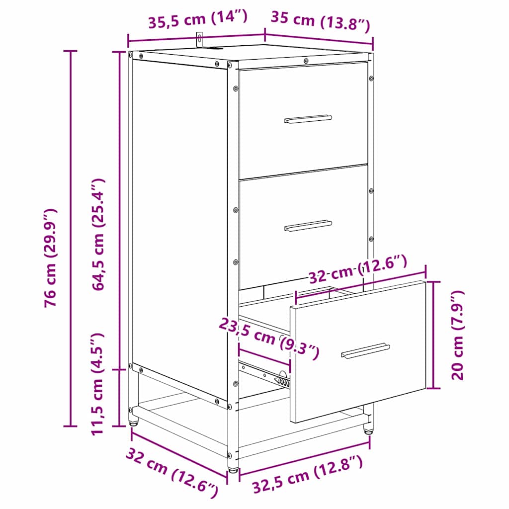 Kreveta Staro drvo 35.5 x 35 x 76 cm