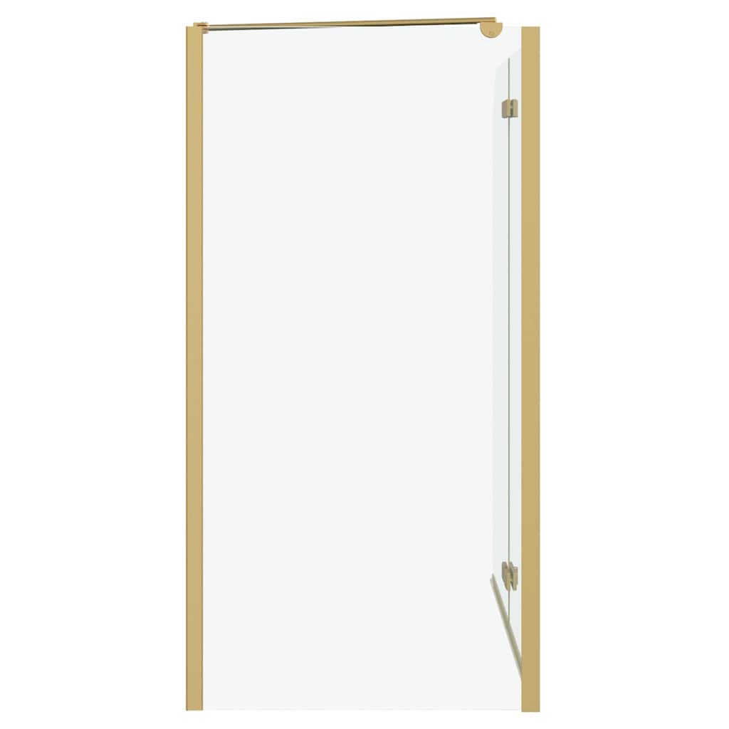 Ograda za tuš Zlatno 120 x 68 x 130 cm ESG staklo i aluminij